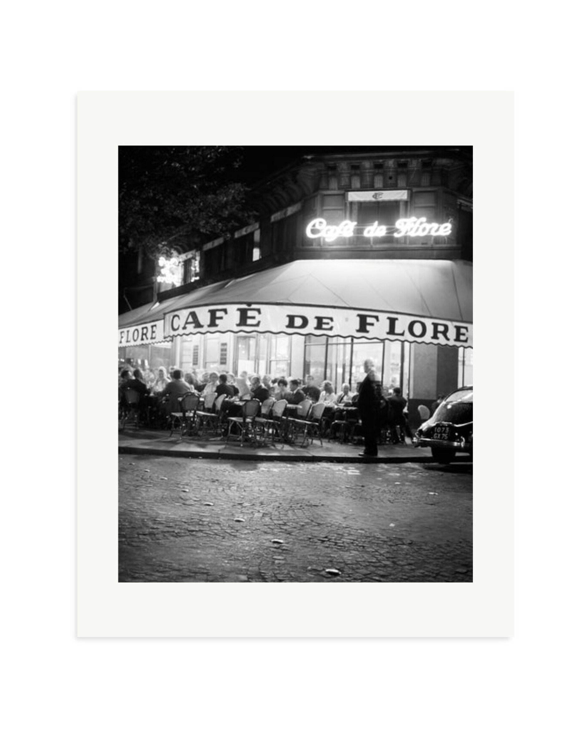 Cafe de Flore, 60s Print Only / Medium