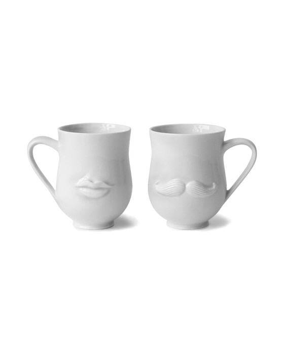 Mr & Mrs Muse mugg vit