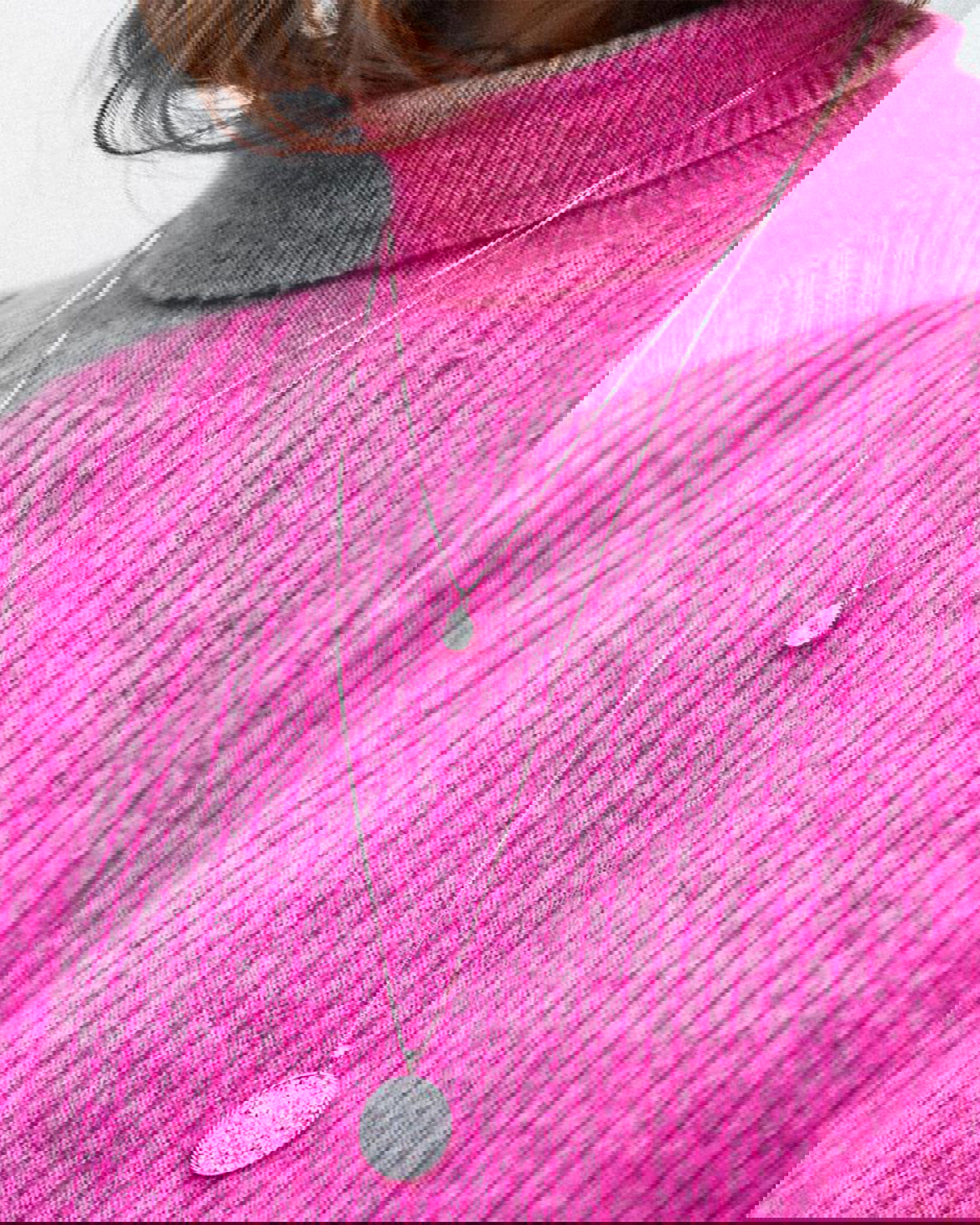 Petite Drop halsband crystal rhodium