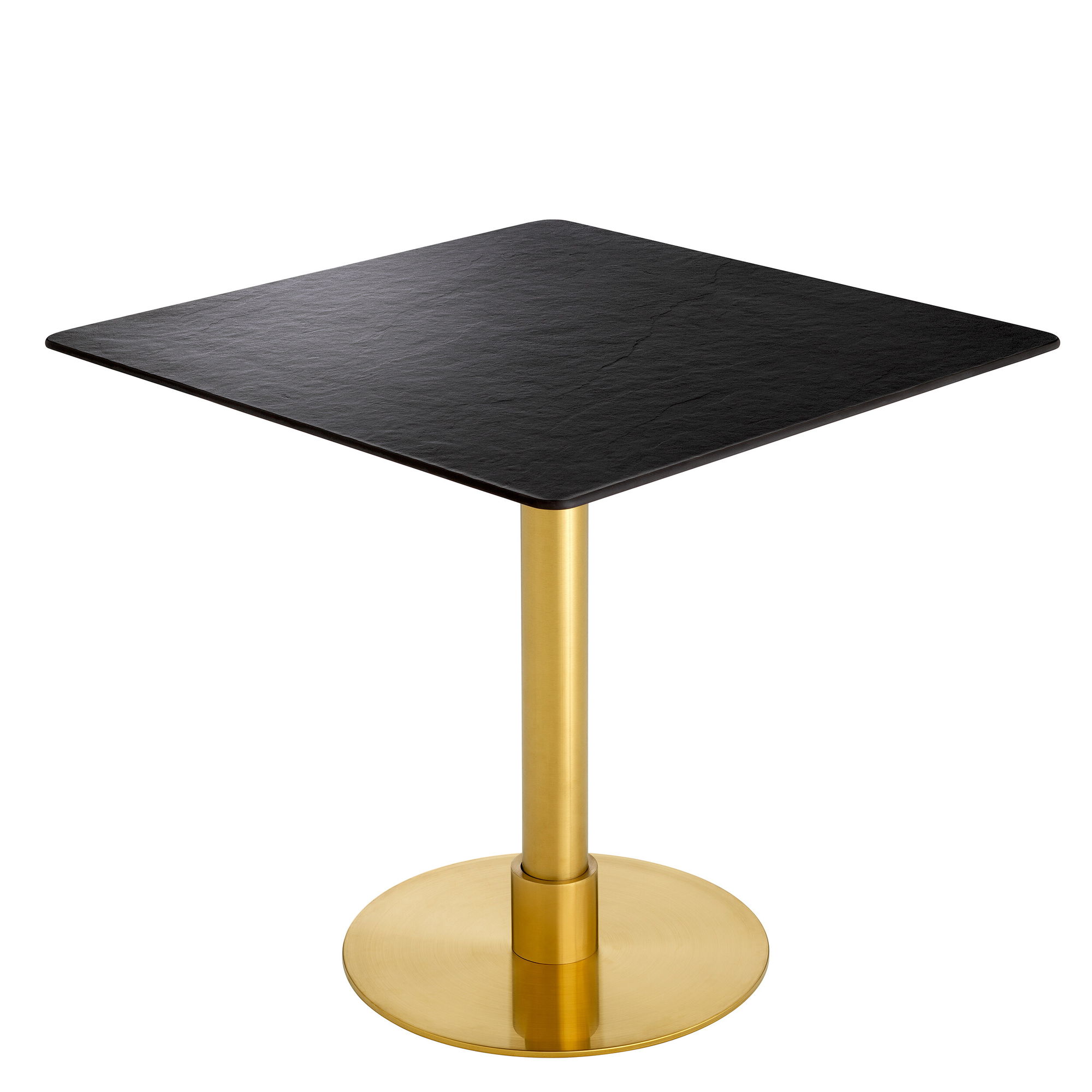 Terzo Dining Table Brushed Brass Finish