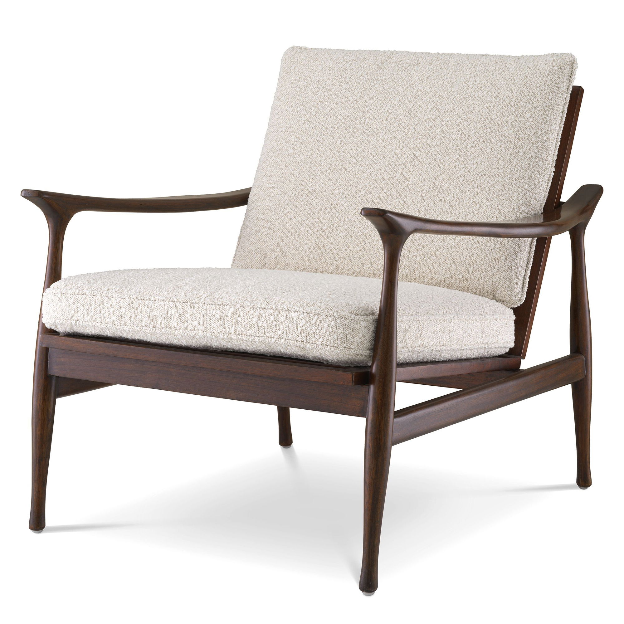 Manzo fåtölj bouclé cream