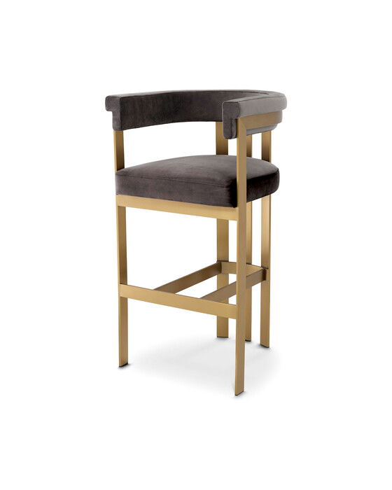 clubhouse barstol savona grey velvet