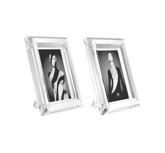 Clear Glass - Theory Picture Frames Orange 2-Set