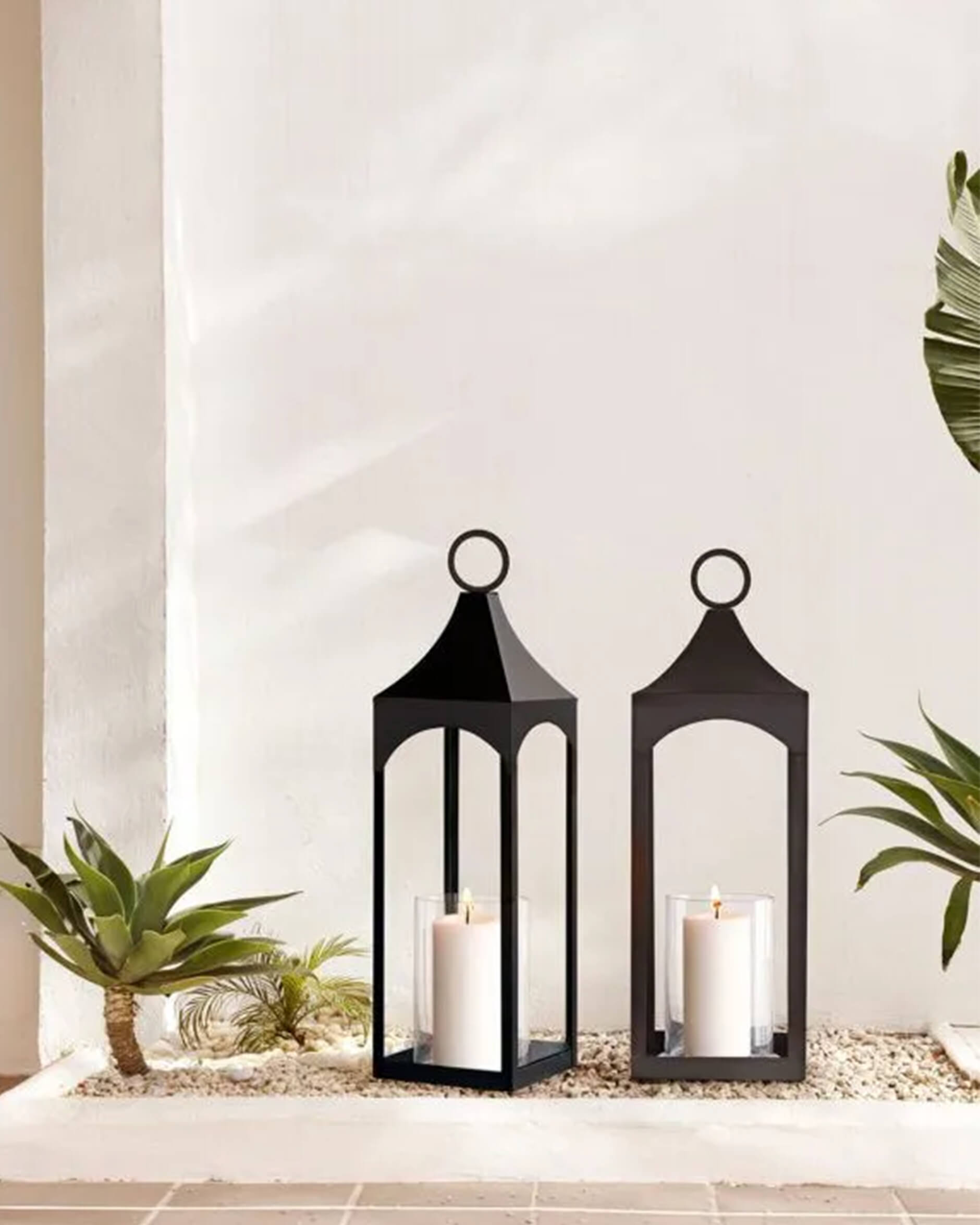 Lafayette lykta svart