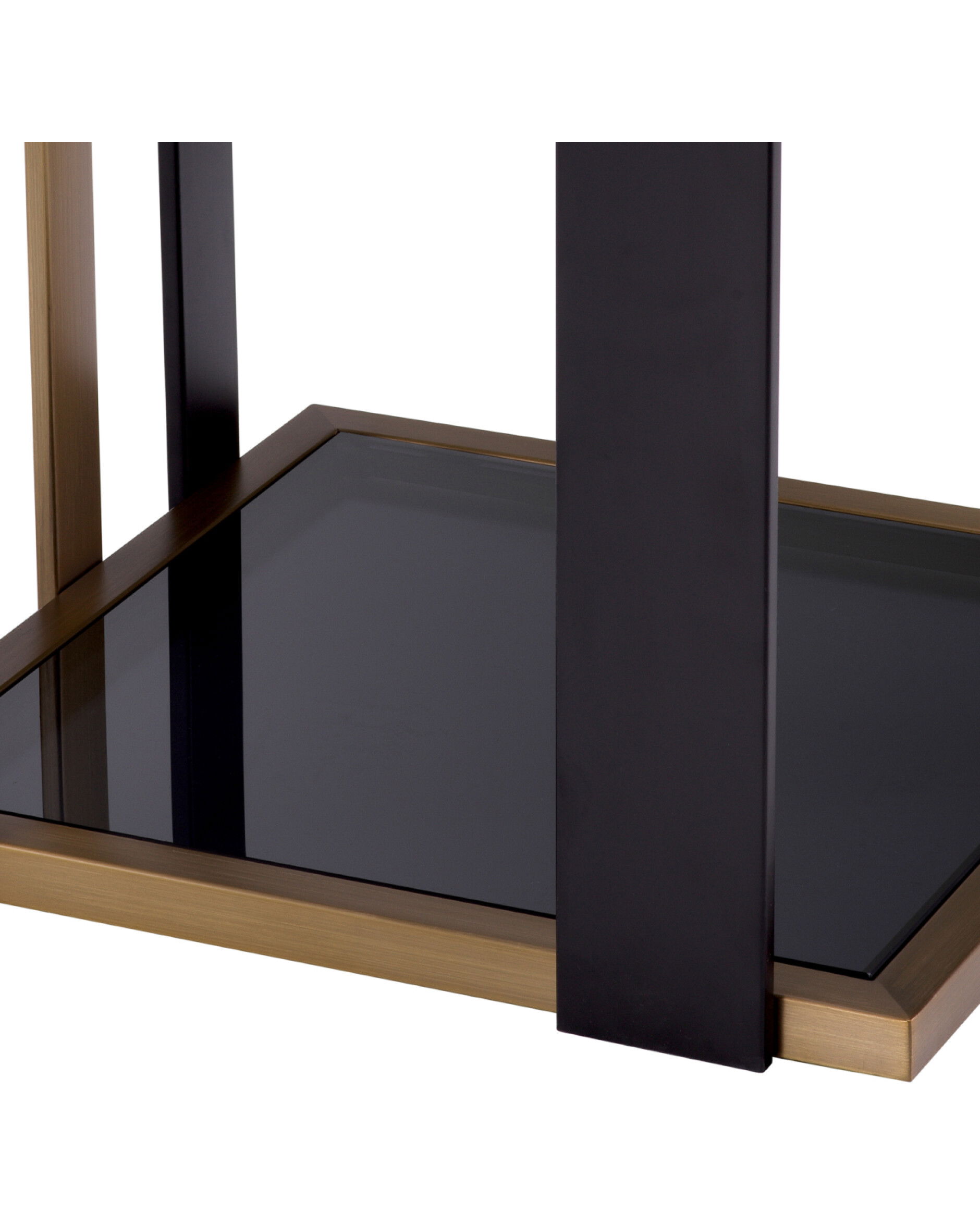 Clio sidobord borstad mässing