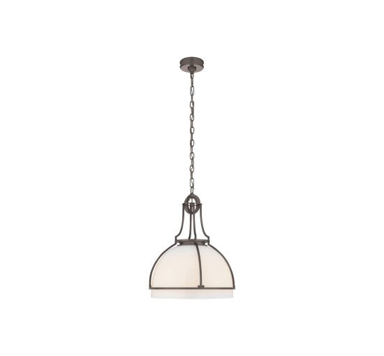 null - Gracie Dome Pendant Polished Nickel Large
