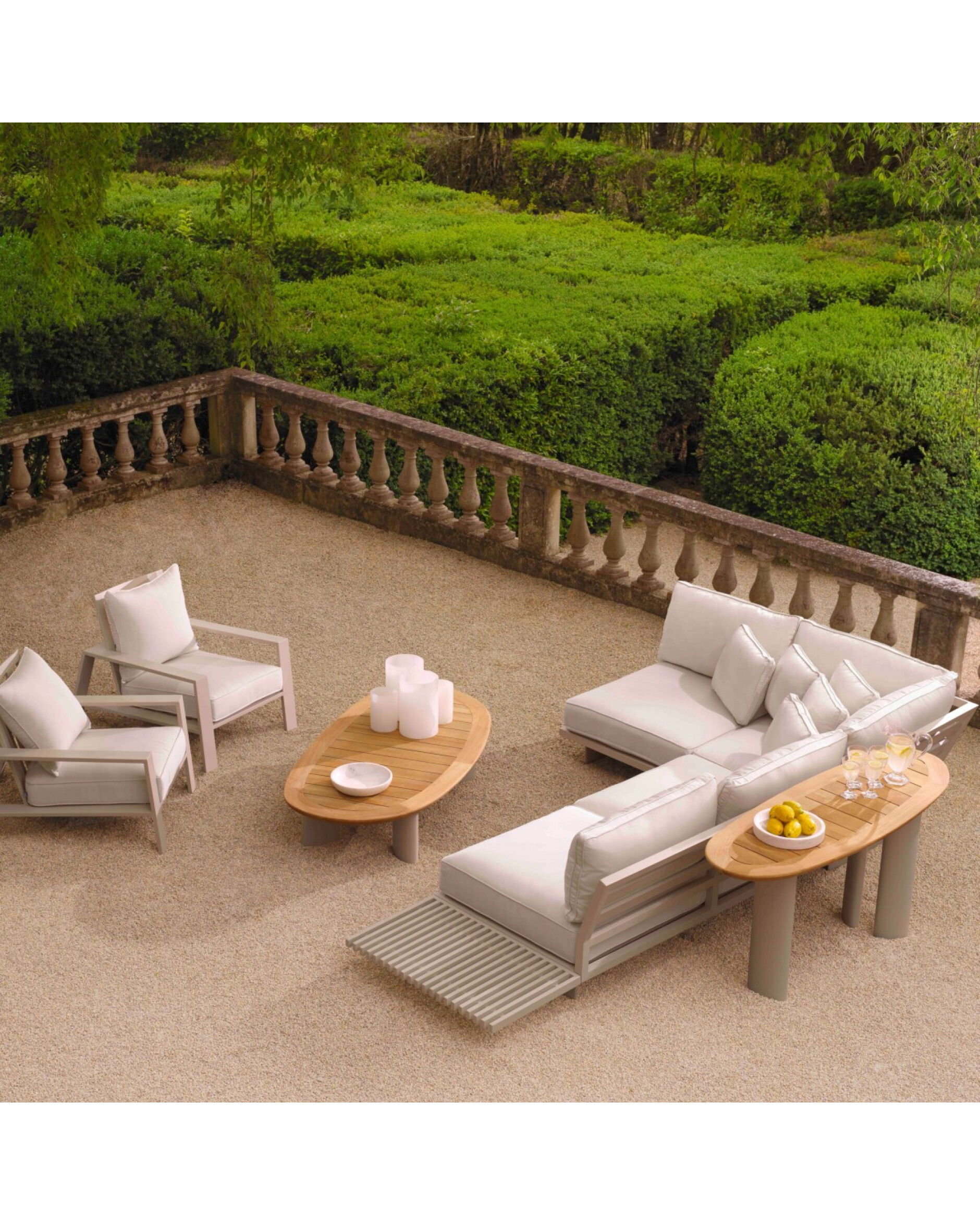 Free Form soffbord natural teak