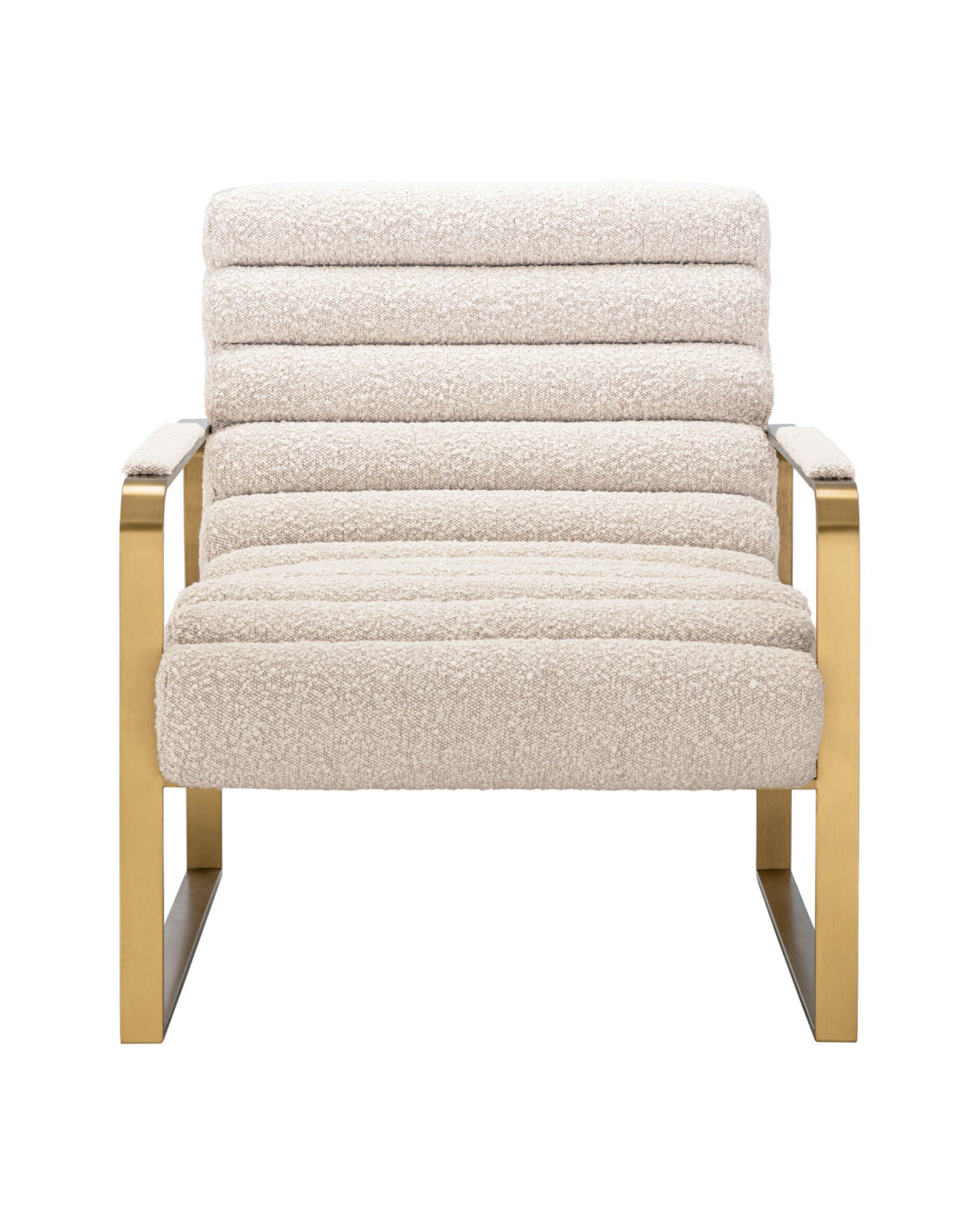 Olsen fauteuil bouclé crème