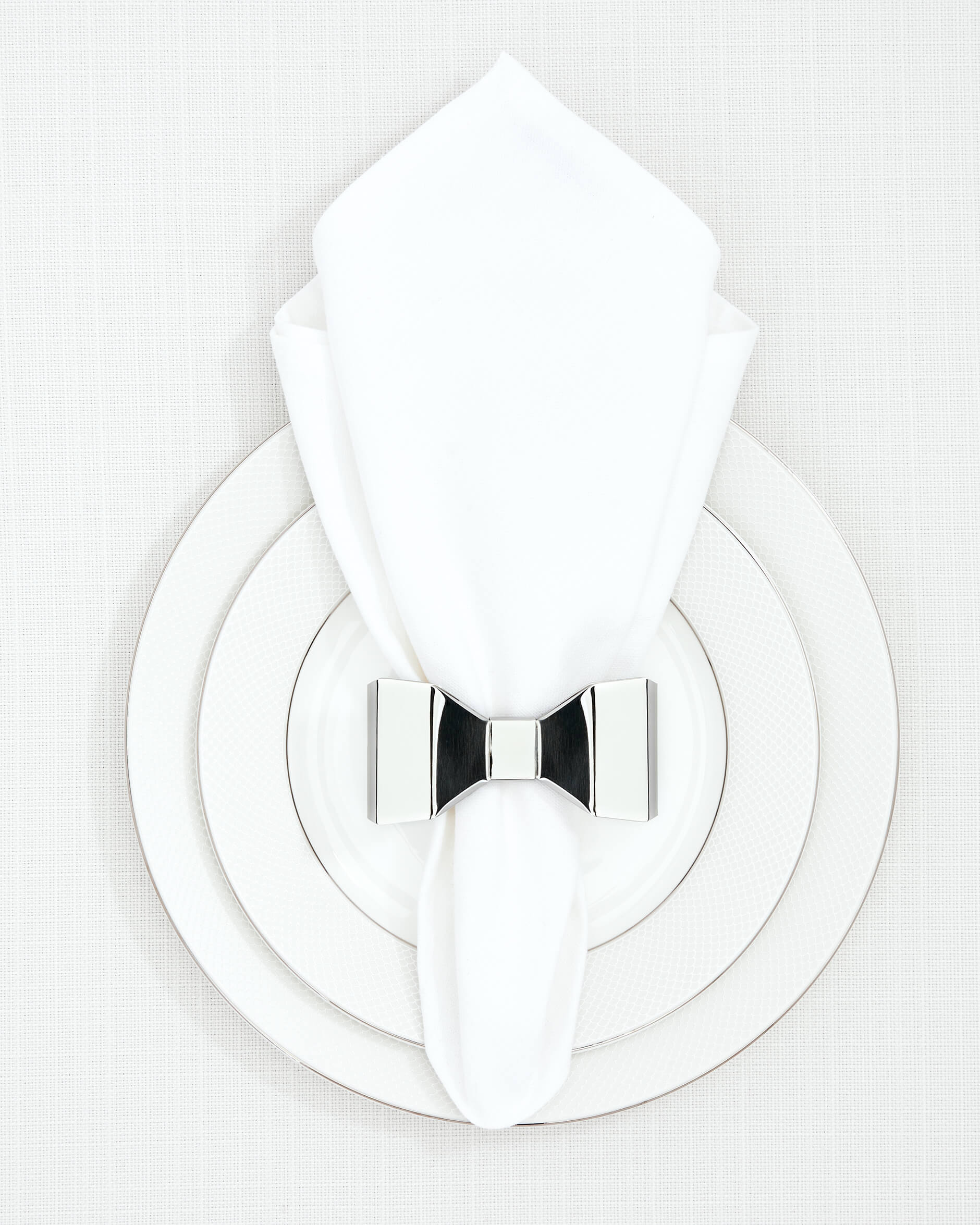 Bowie servettring stål 2-pack