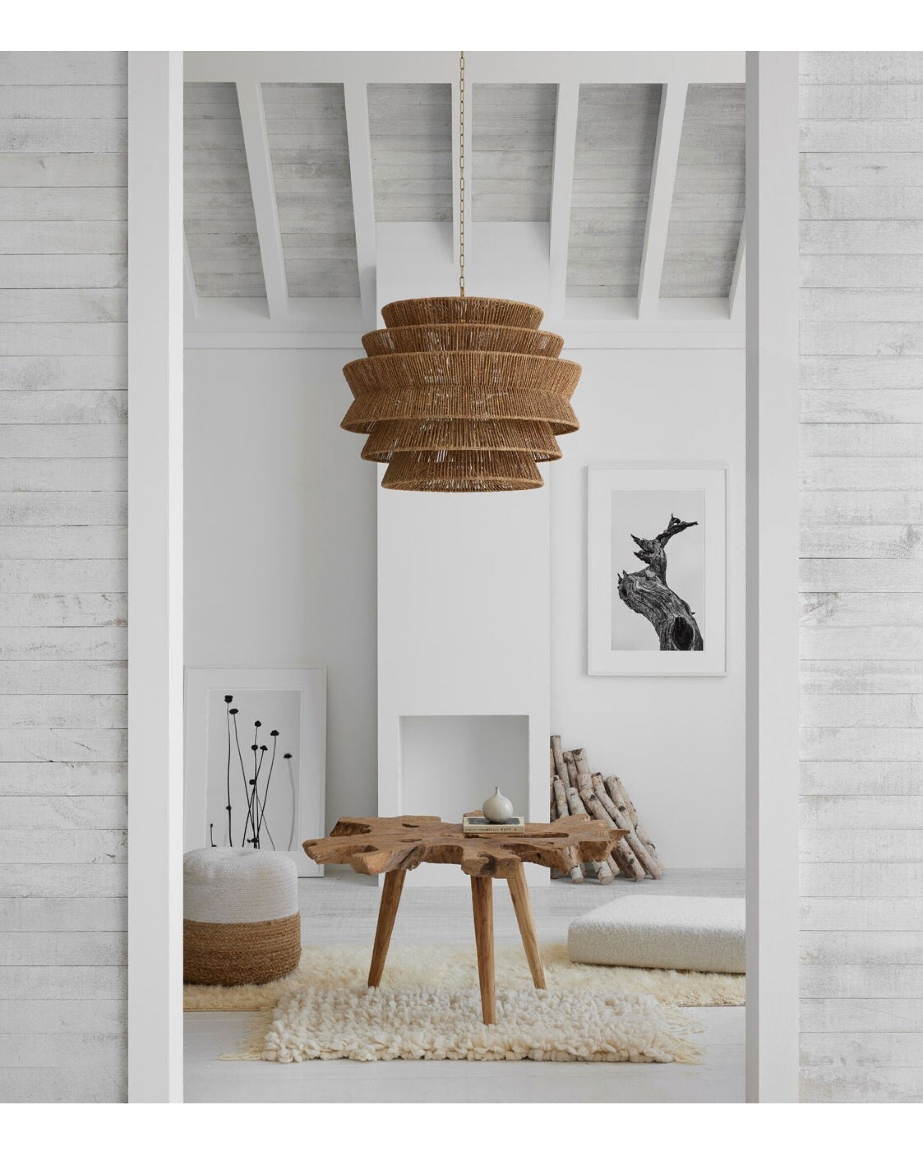 Antigua takkrona natural abaca XL