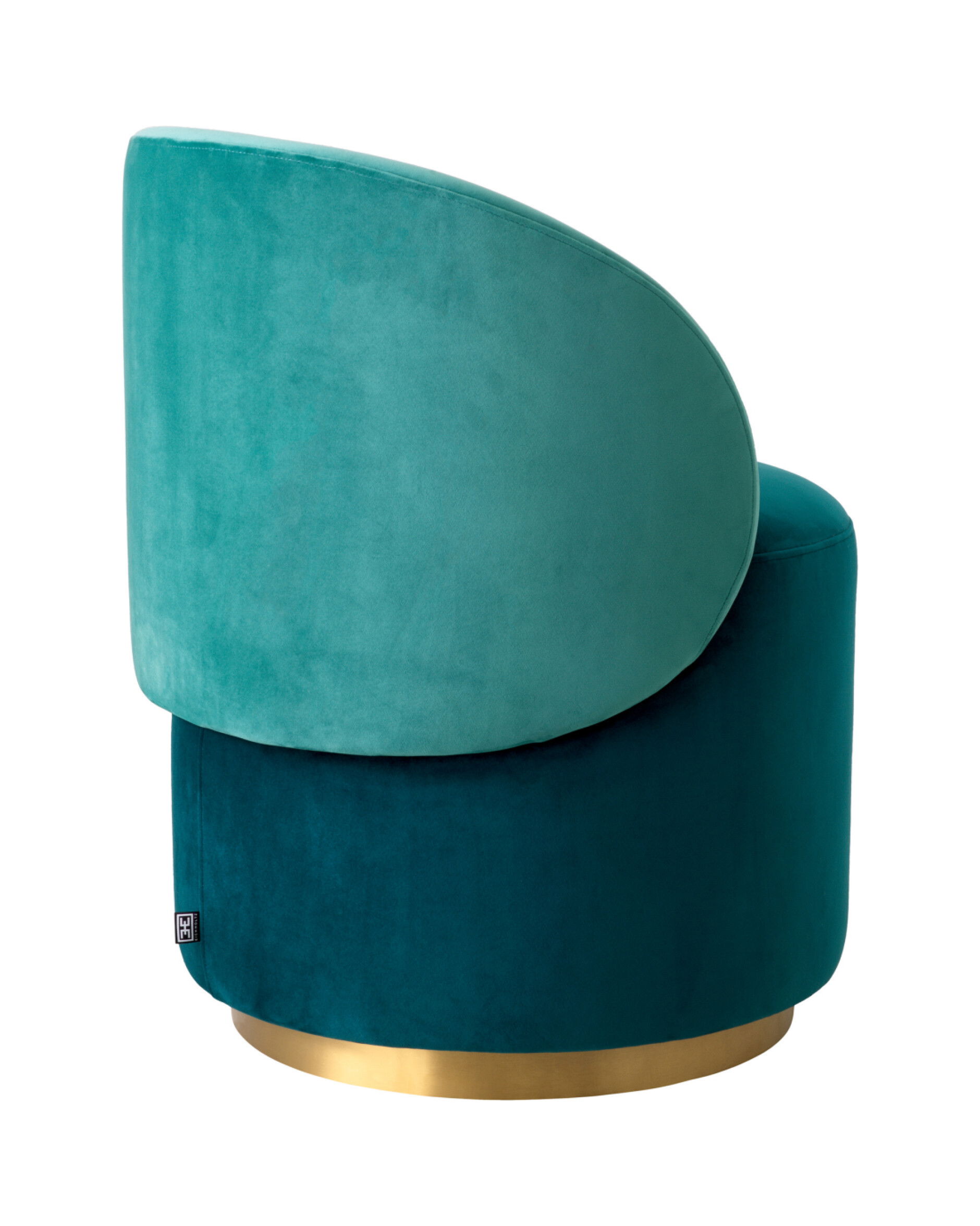 Greer Low Dining Chair Sea Green Velvet