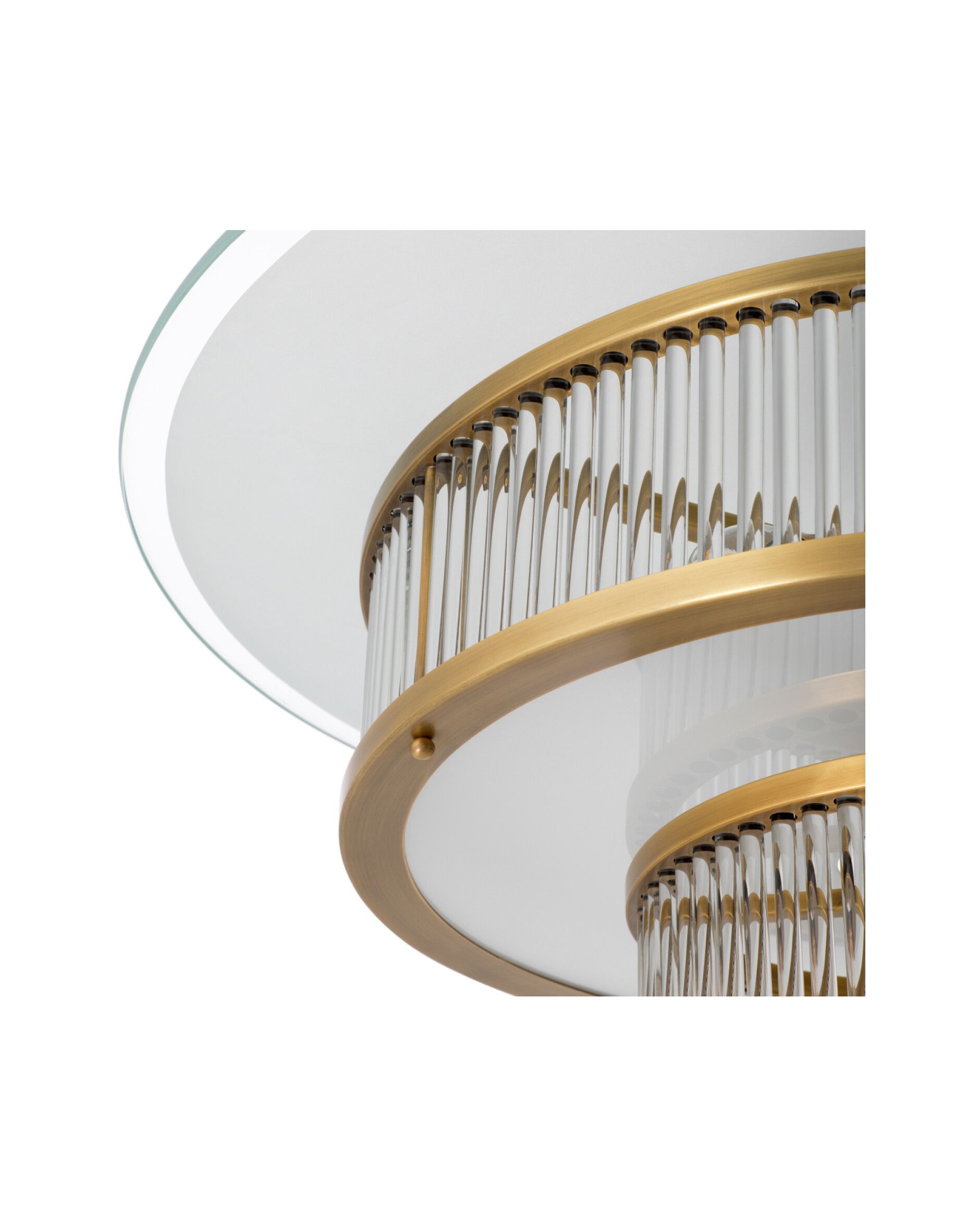 Frederic taklampa antik mässing