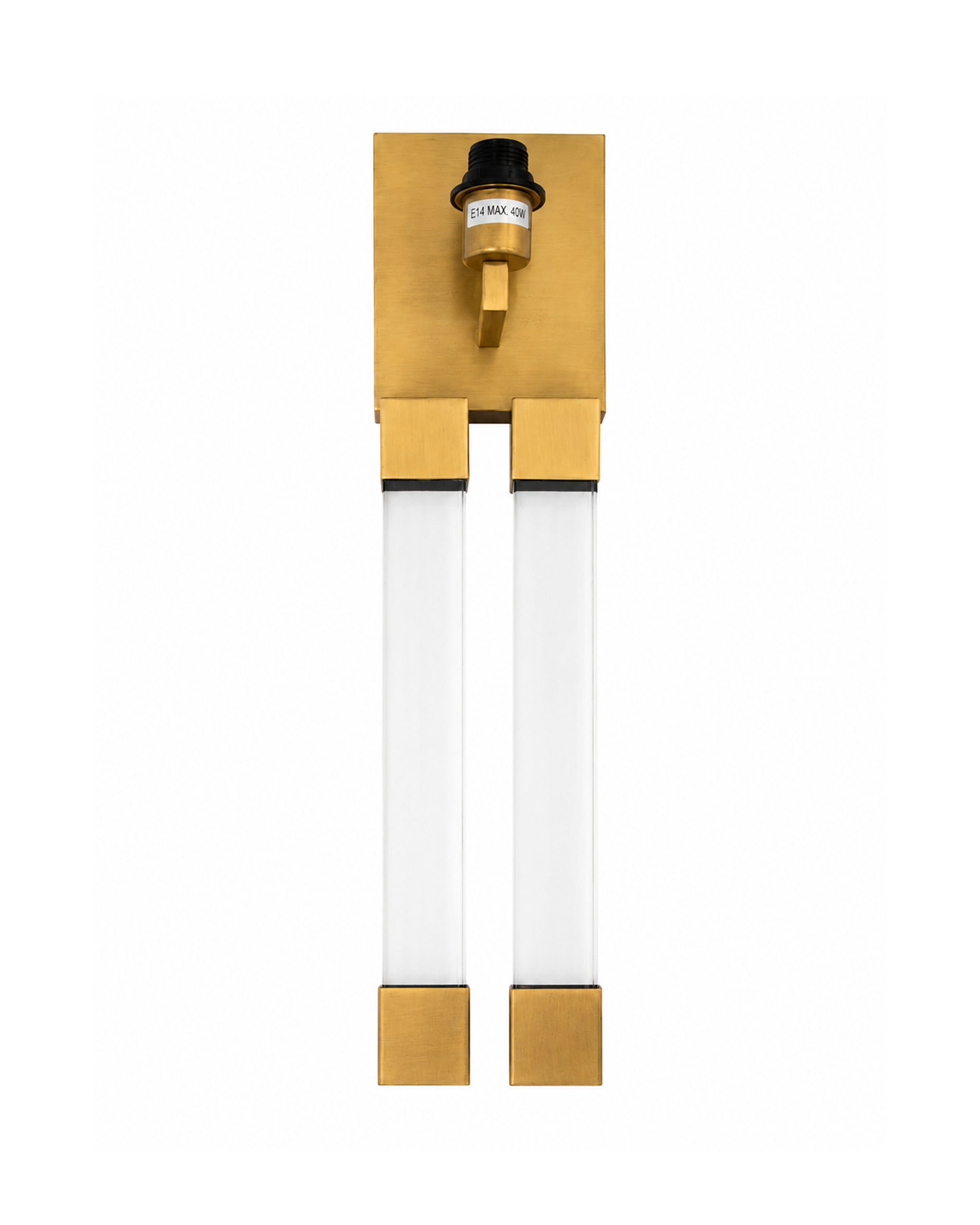 Vägglampa klar/guld exkl skärm OUTLET