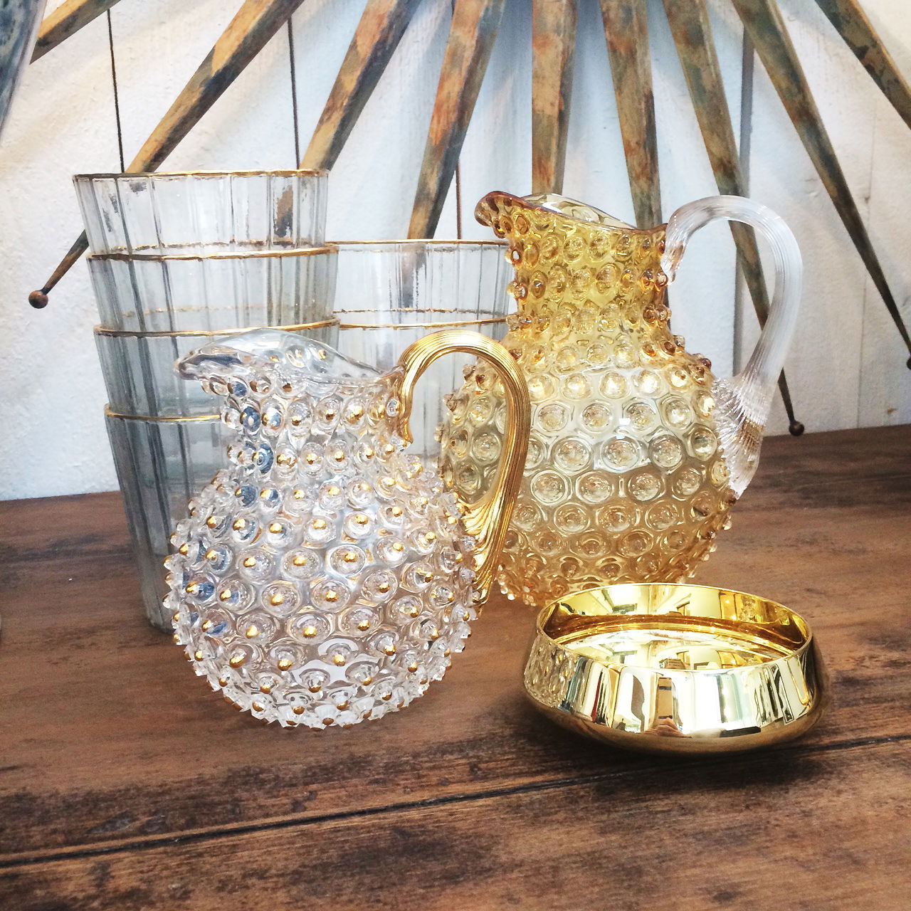 Paris Glass Carafe, amber, 1 liter