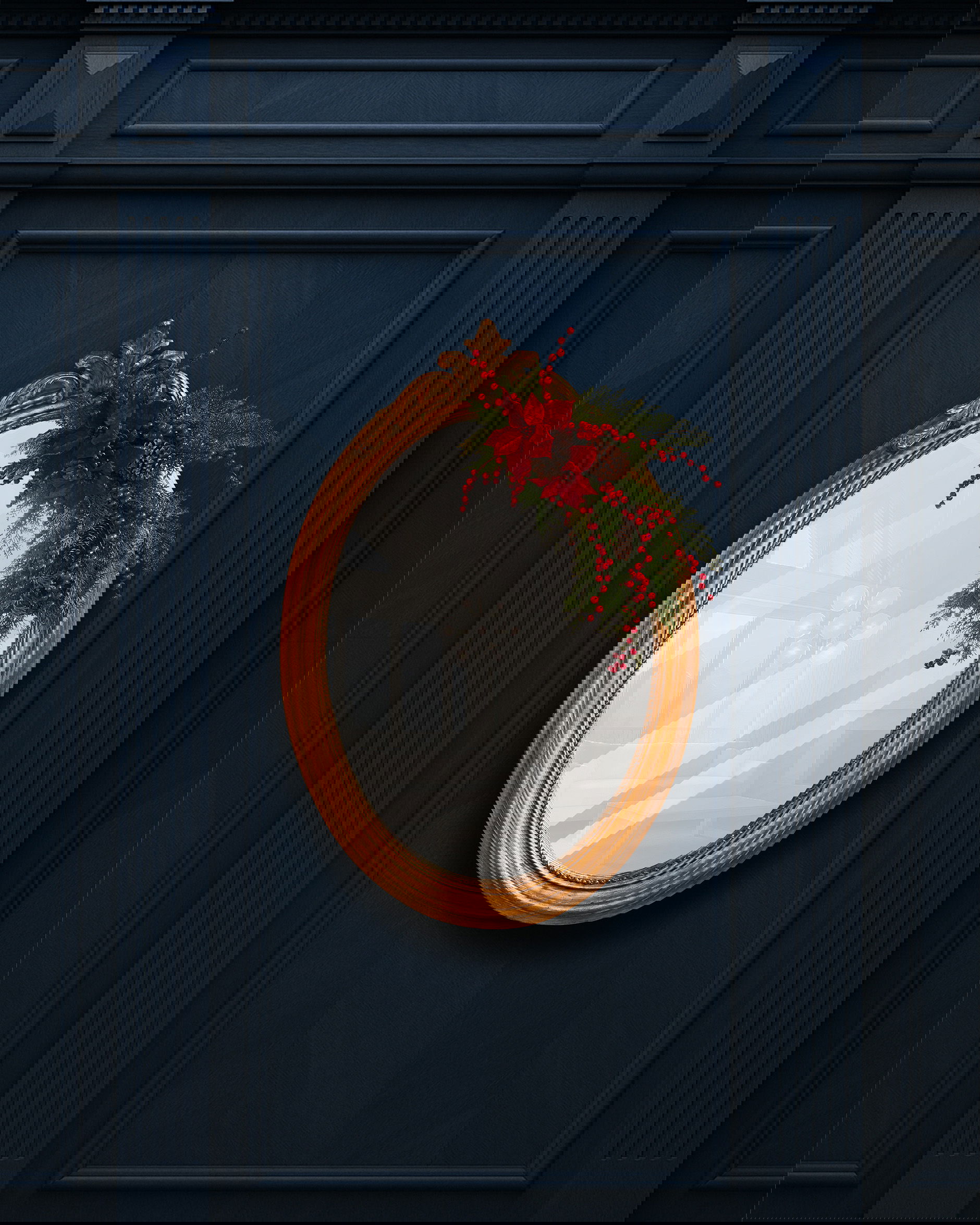 Celeste blomsterdekoration 86cm