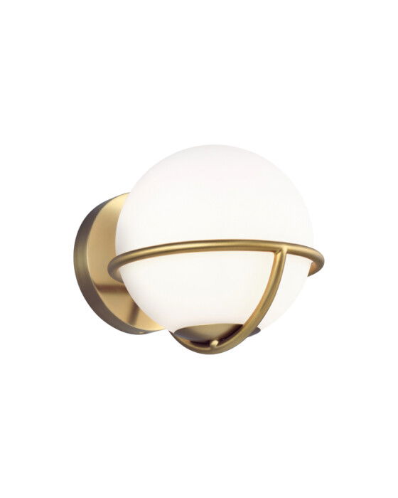 Apollo vägglampa mässing