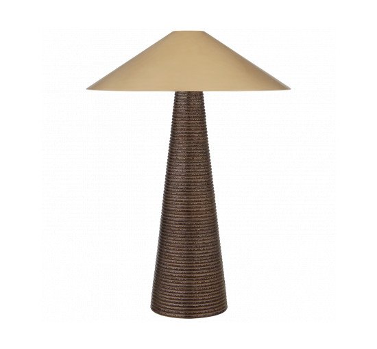 Crystal Bronze - Miramar Table Lamp Porous White