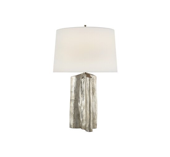 Burnished Silver Leaf - Sierra Buffet Lamp Gild/Linen