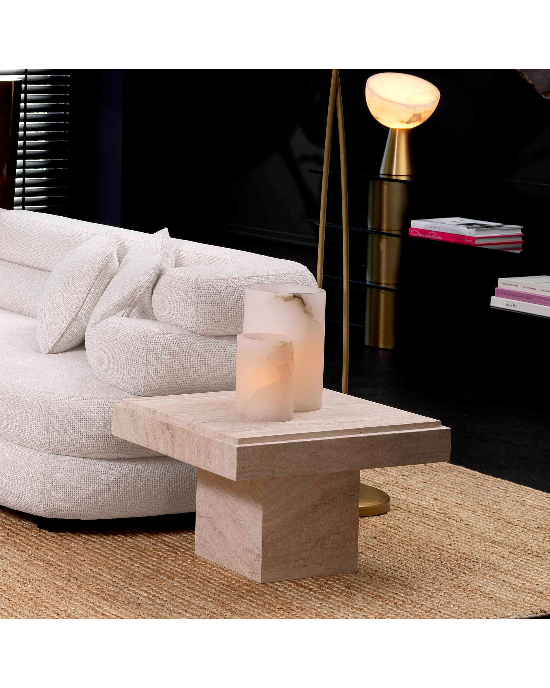 Sartoria Side Table Travertine