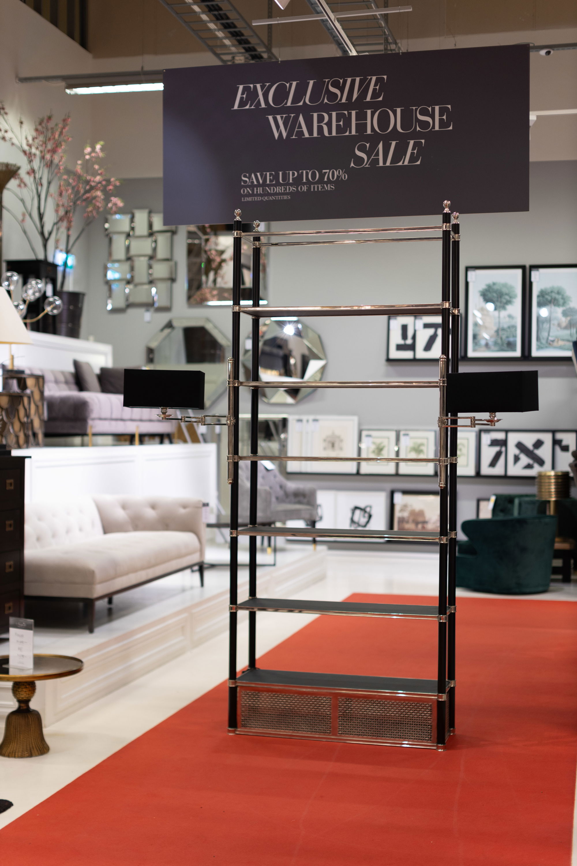 Bandbury bokhylla med belysning OUTLET