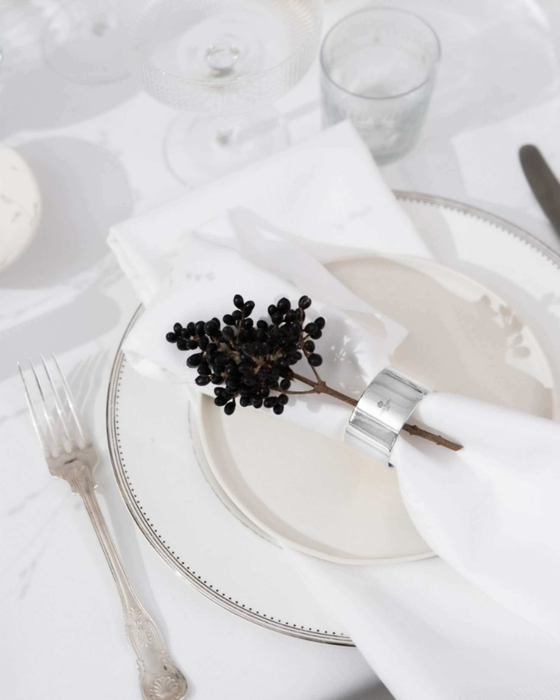 Servettring silver 2-pack