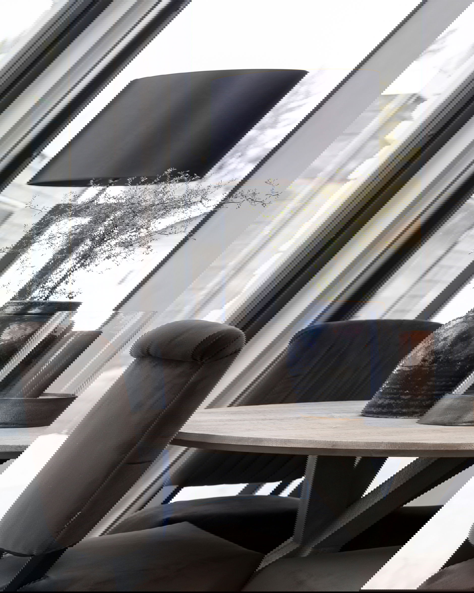 Arezzo golvlampa svart