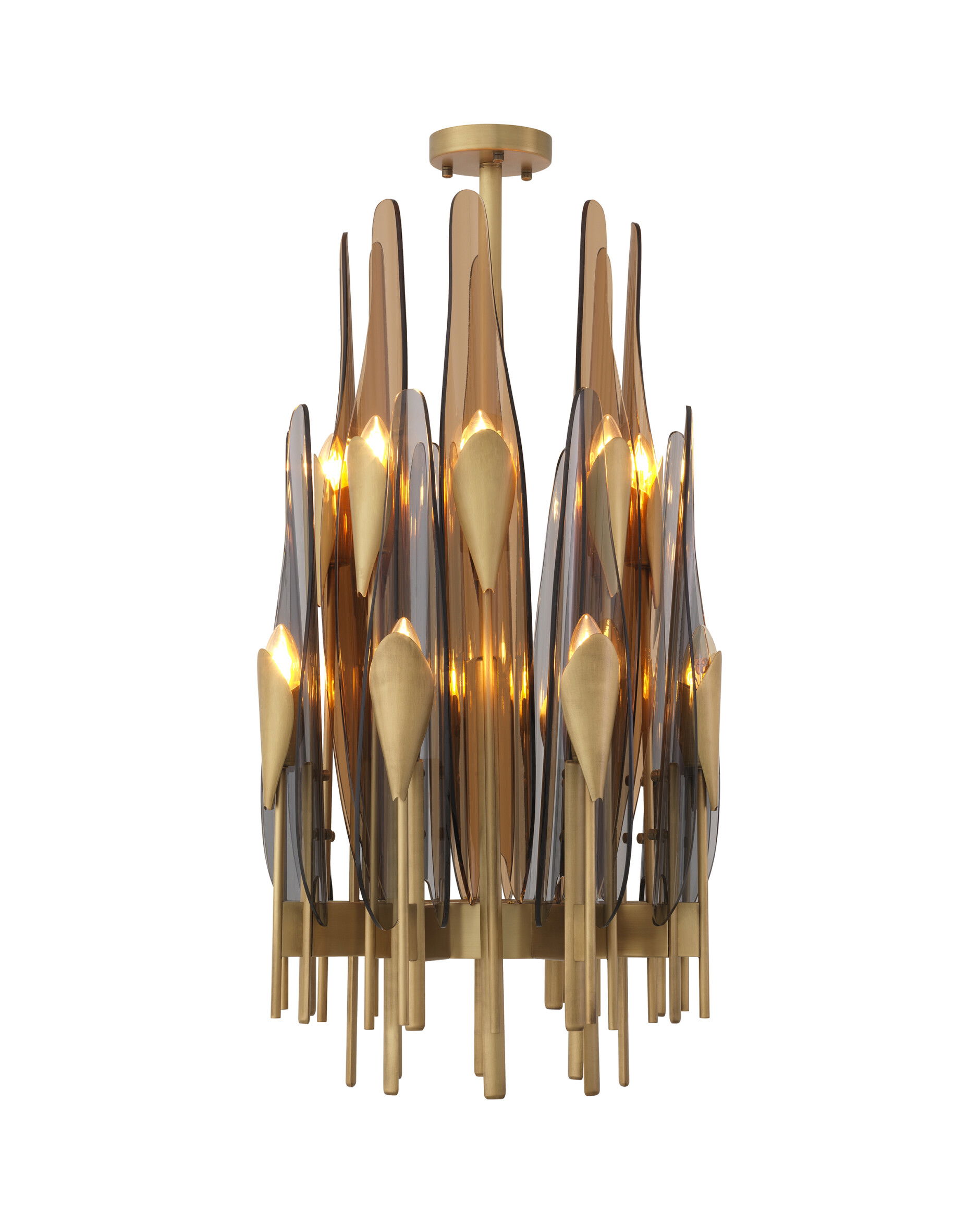 Sky takkrona antik mässing