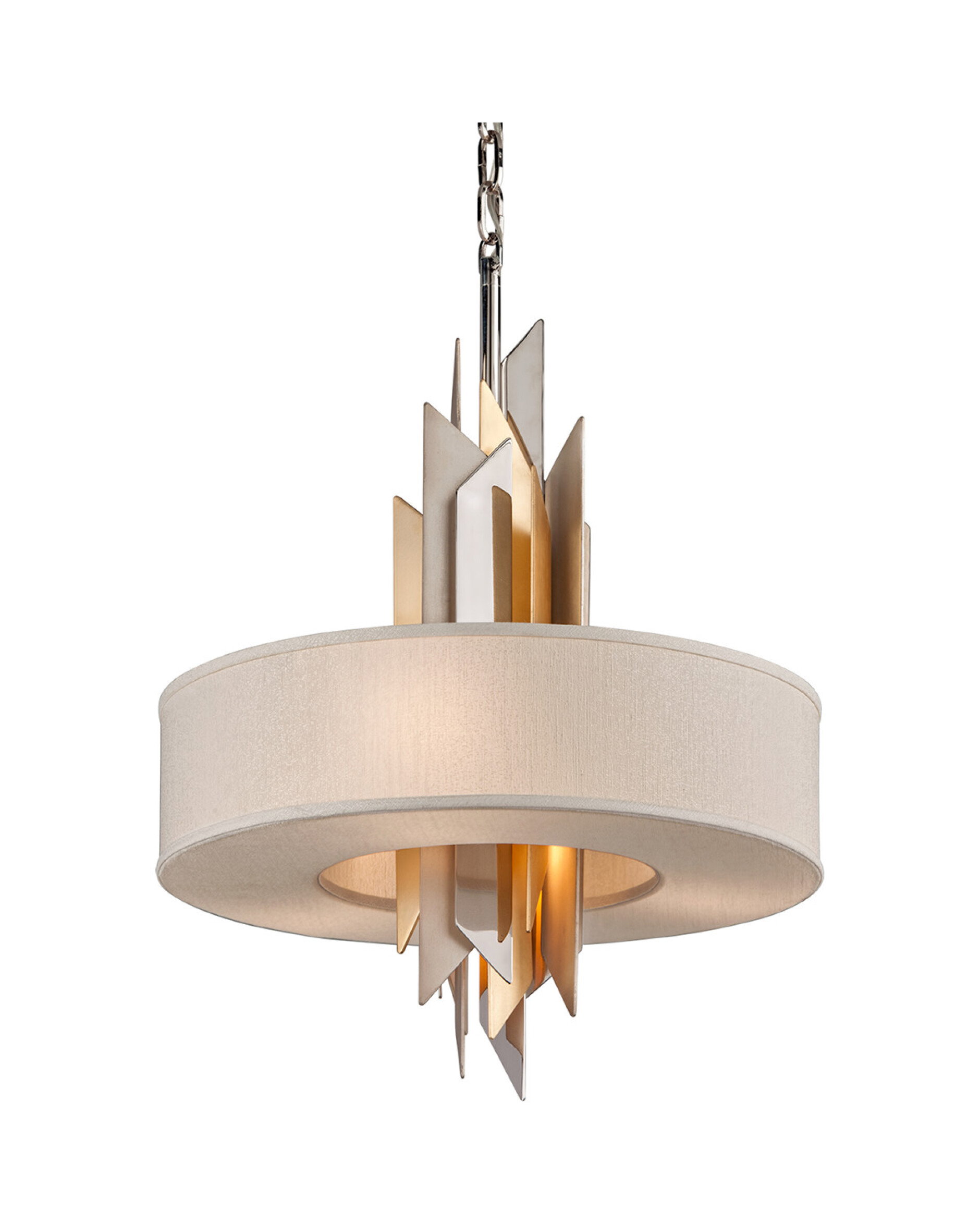 Modernistisk loftlampe sølv/guld