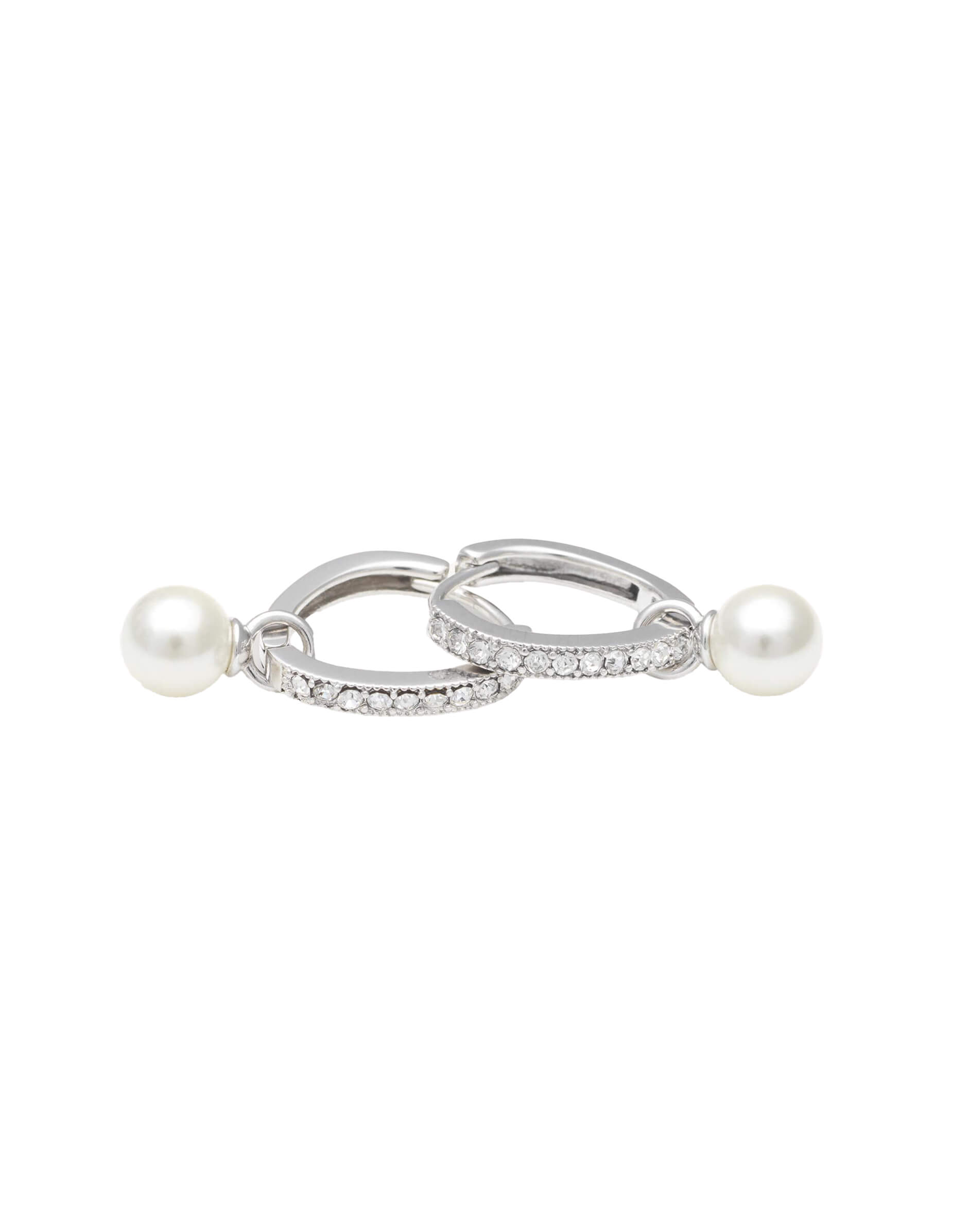 Petite Kennedy hoops örhängen ivory pearl
