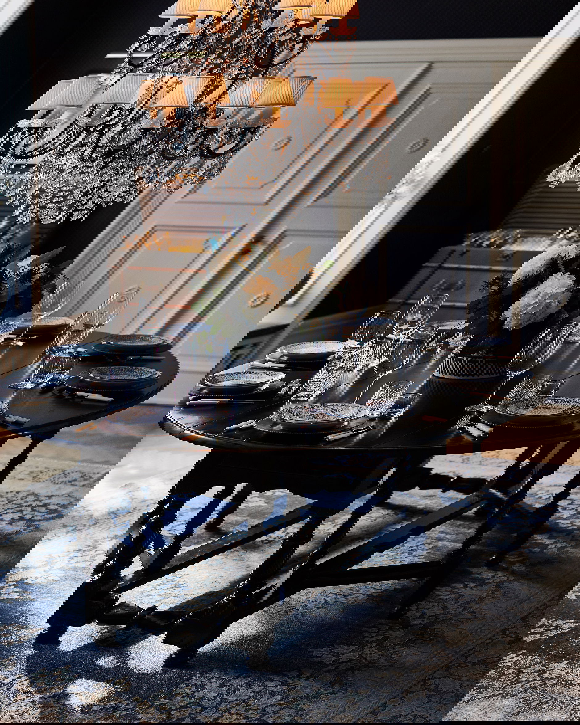 Balmoral matbord svart 200cm