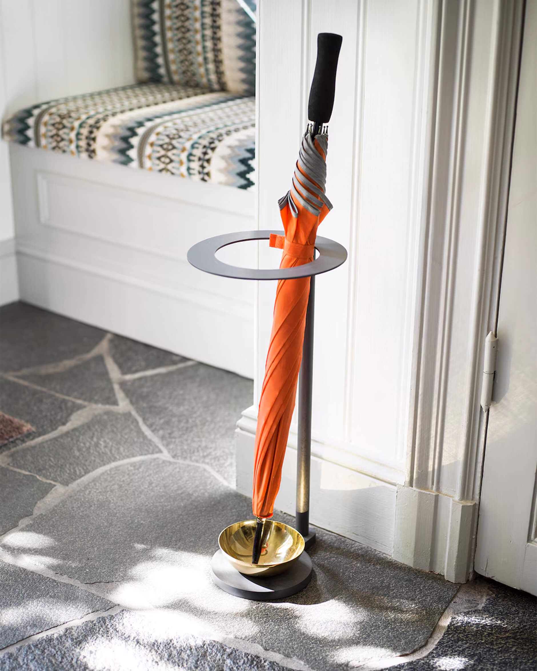 Monokel paraplyställ mässing