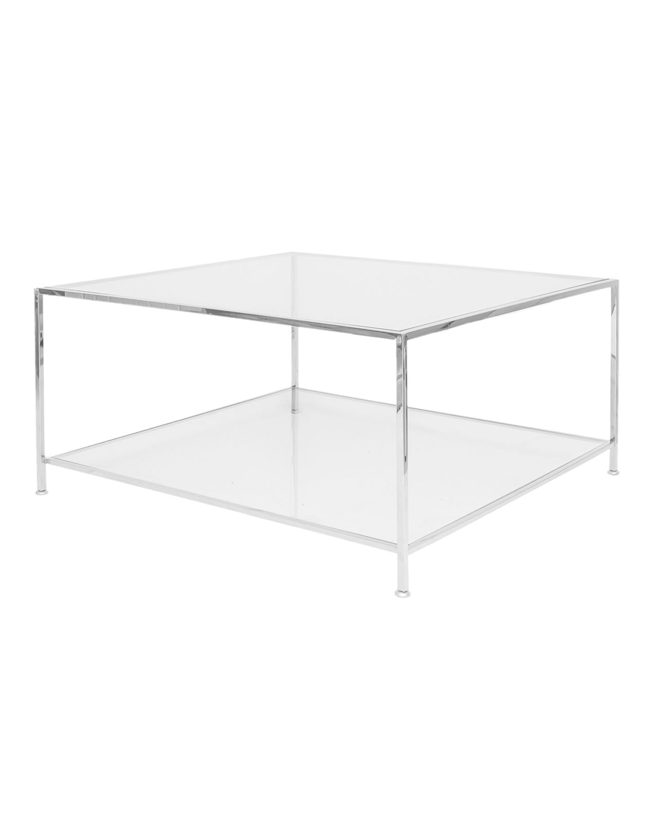 Big Square soffbord krom