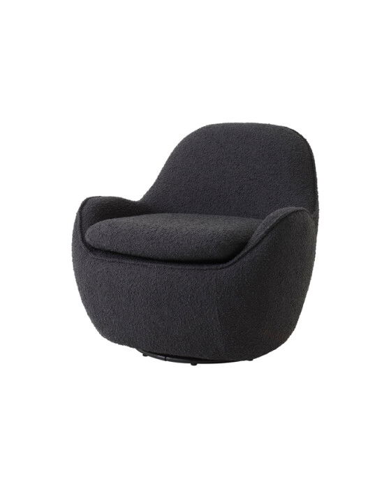 Cupido fåtölj bouclé black