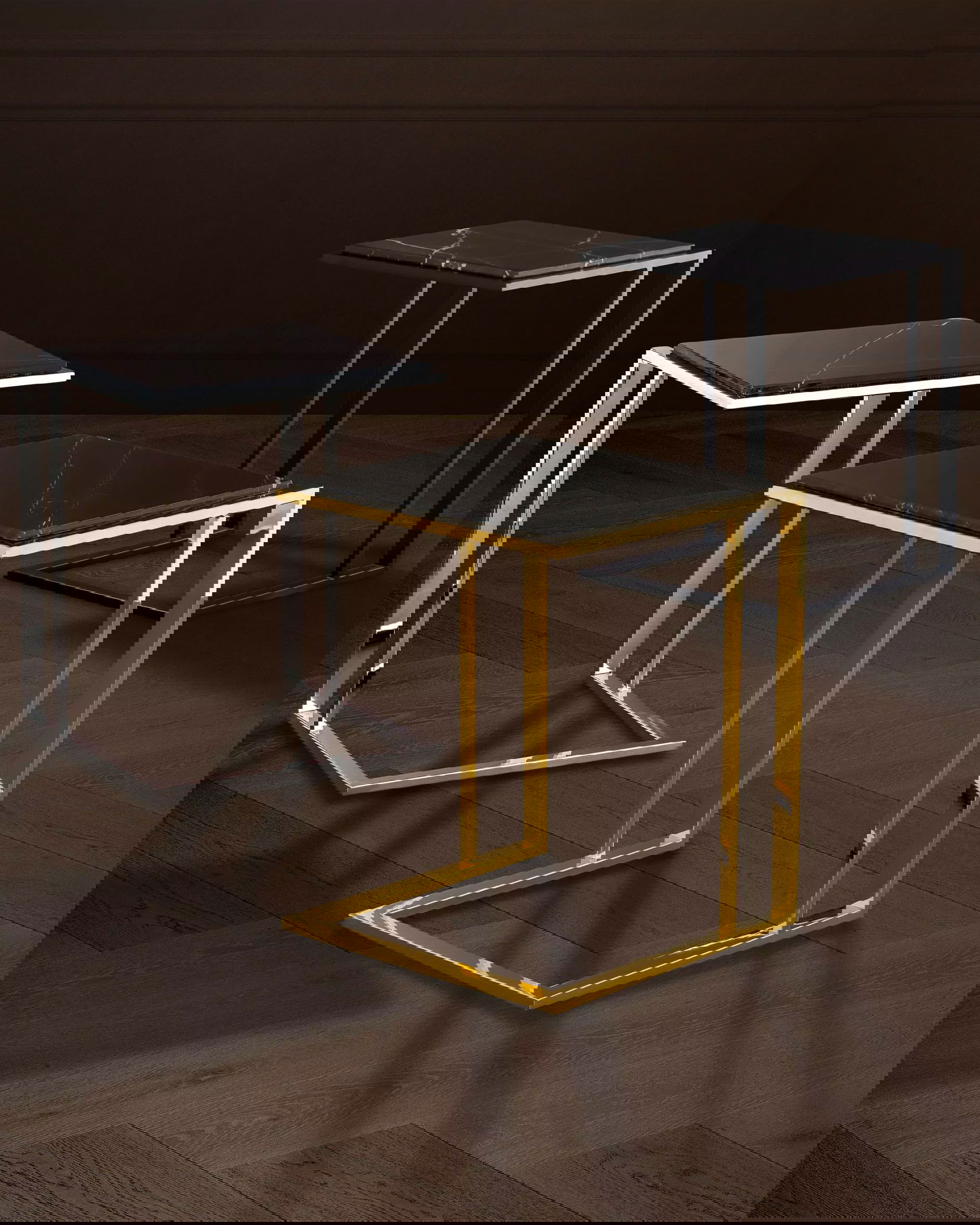 Cocktail sidobord gold finish OUTLET