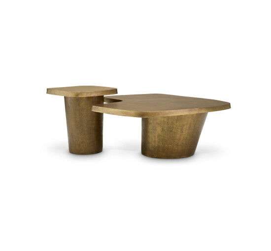 Pierro Coffee Table Vintage Brass Set of 2