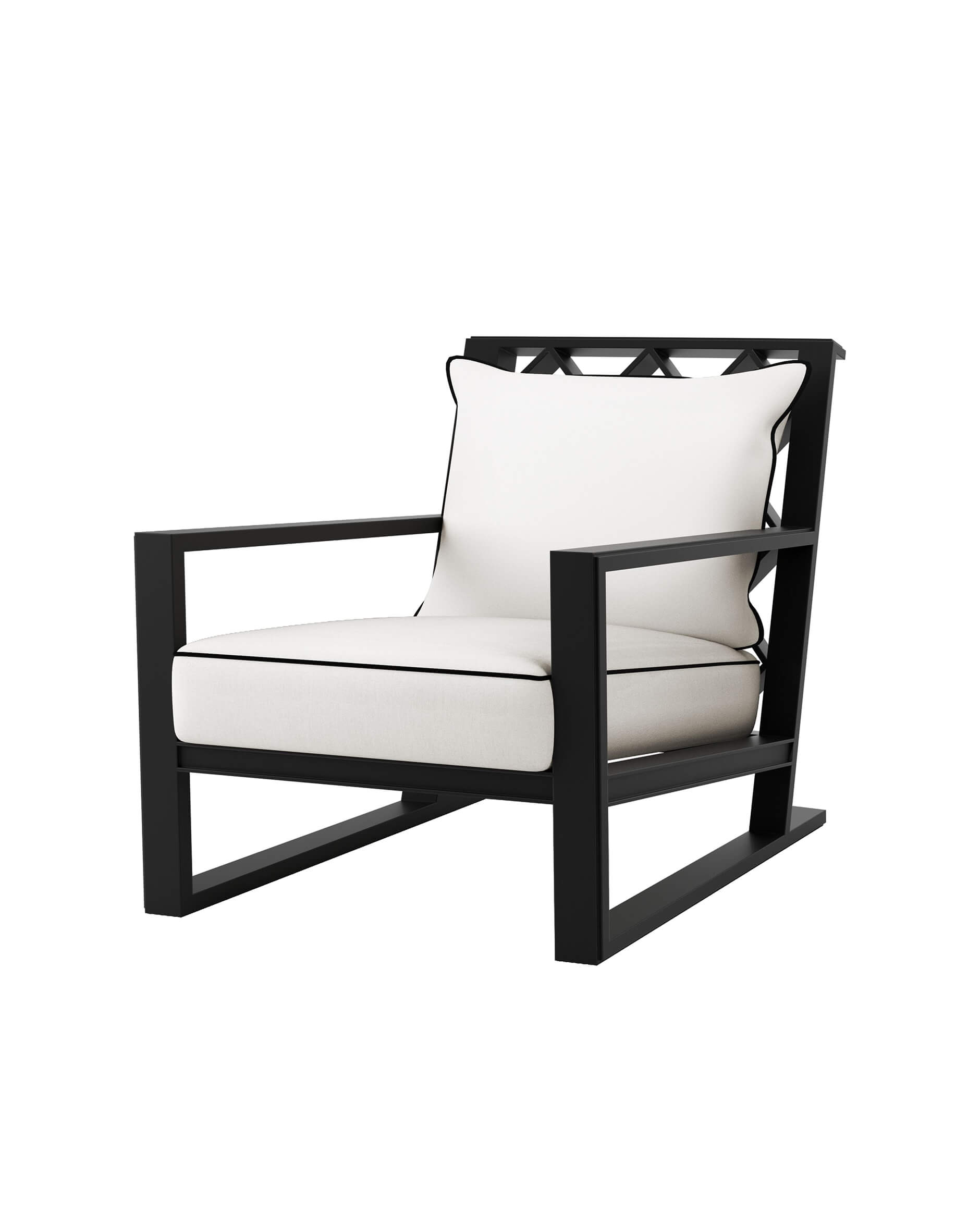 Como fåtölj svart OUTLET