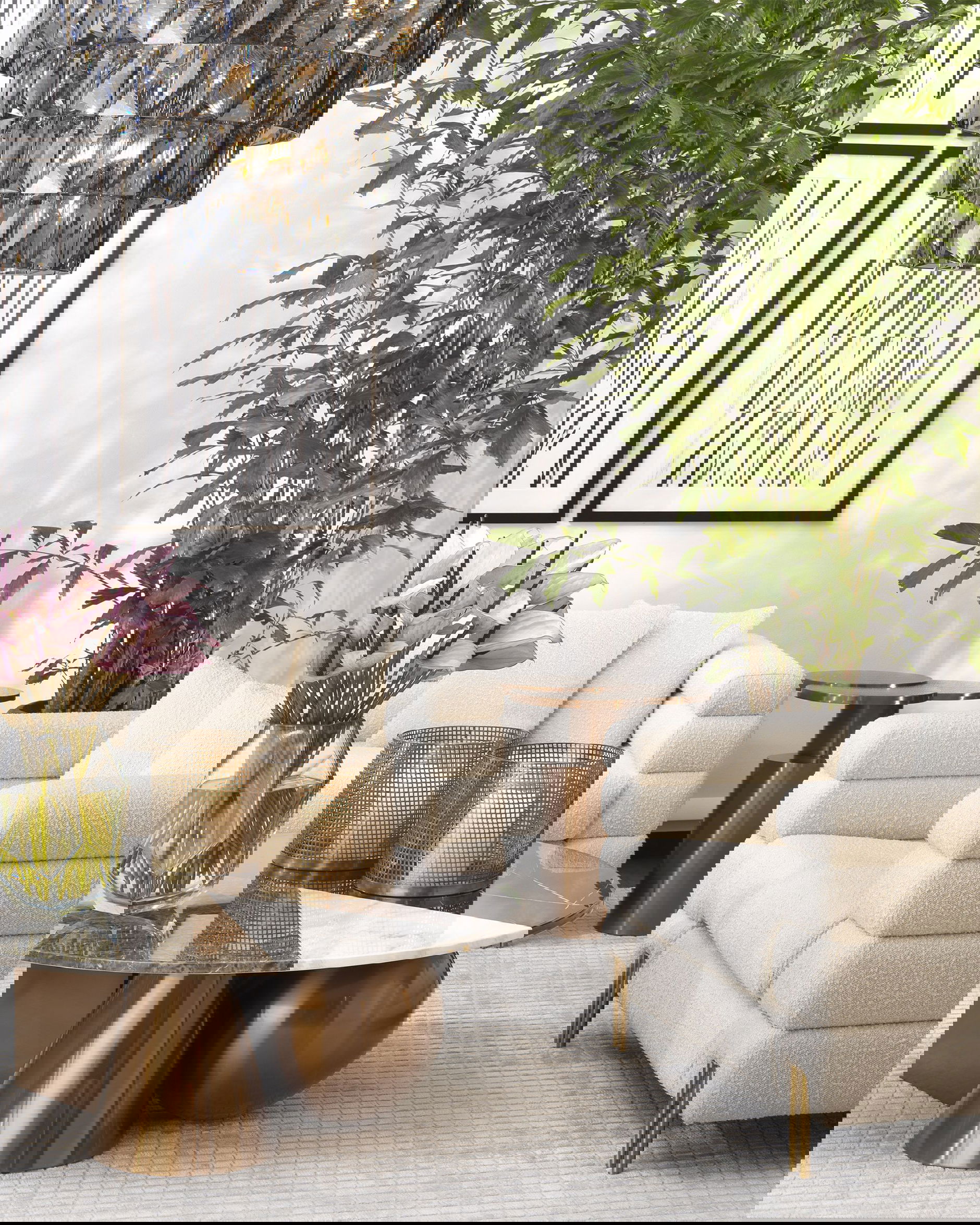 York fåtölj bouclé cream