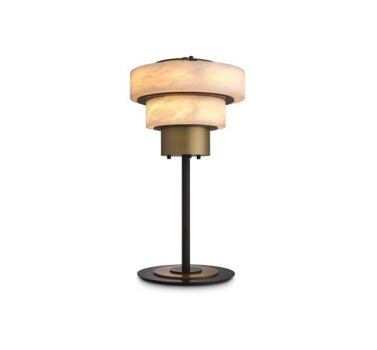 Zereno bordslampa antik mässing