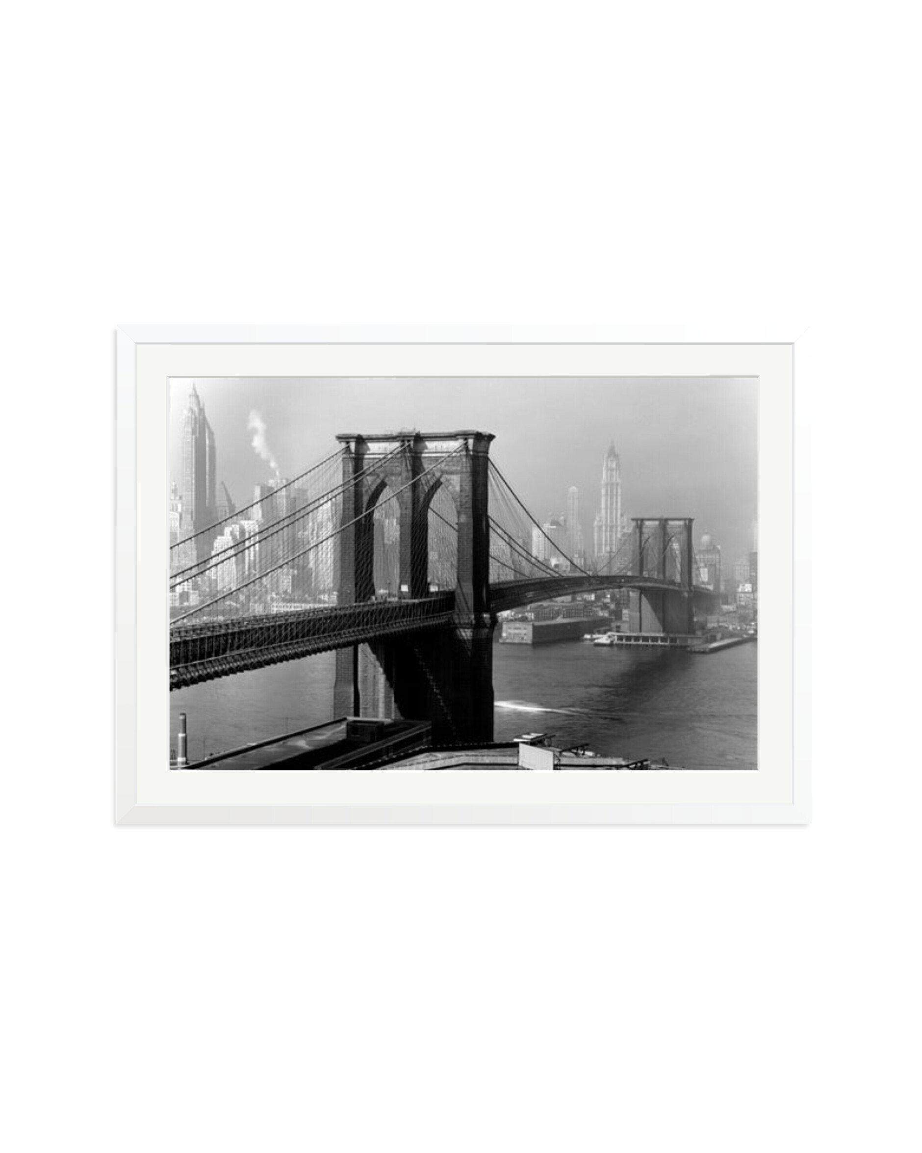 Brooklyn Bridge by Day White / XXL