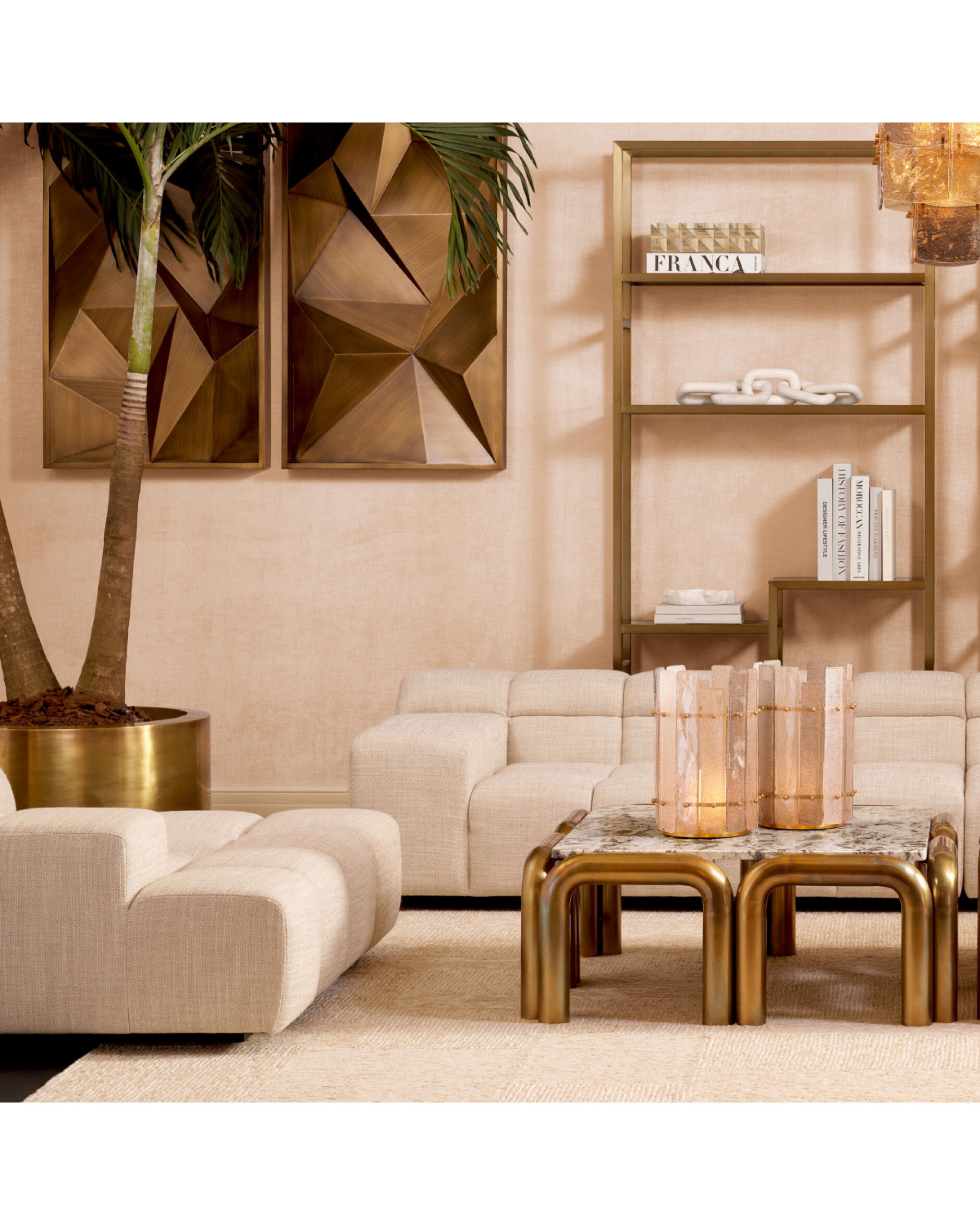 Hunter modulsoffa vänster albury beige