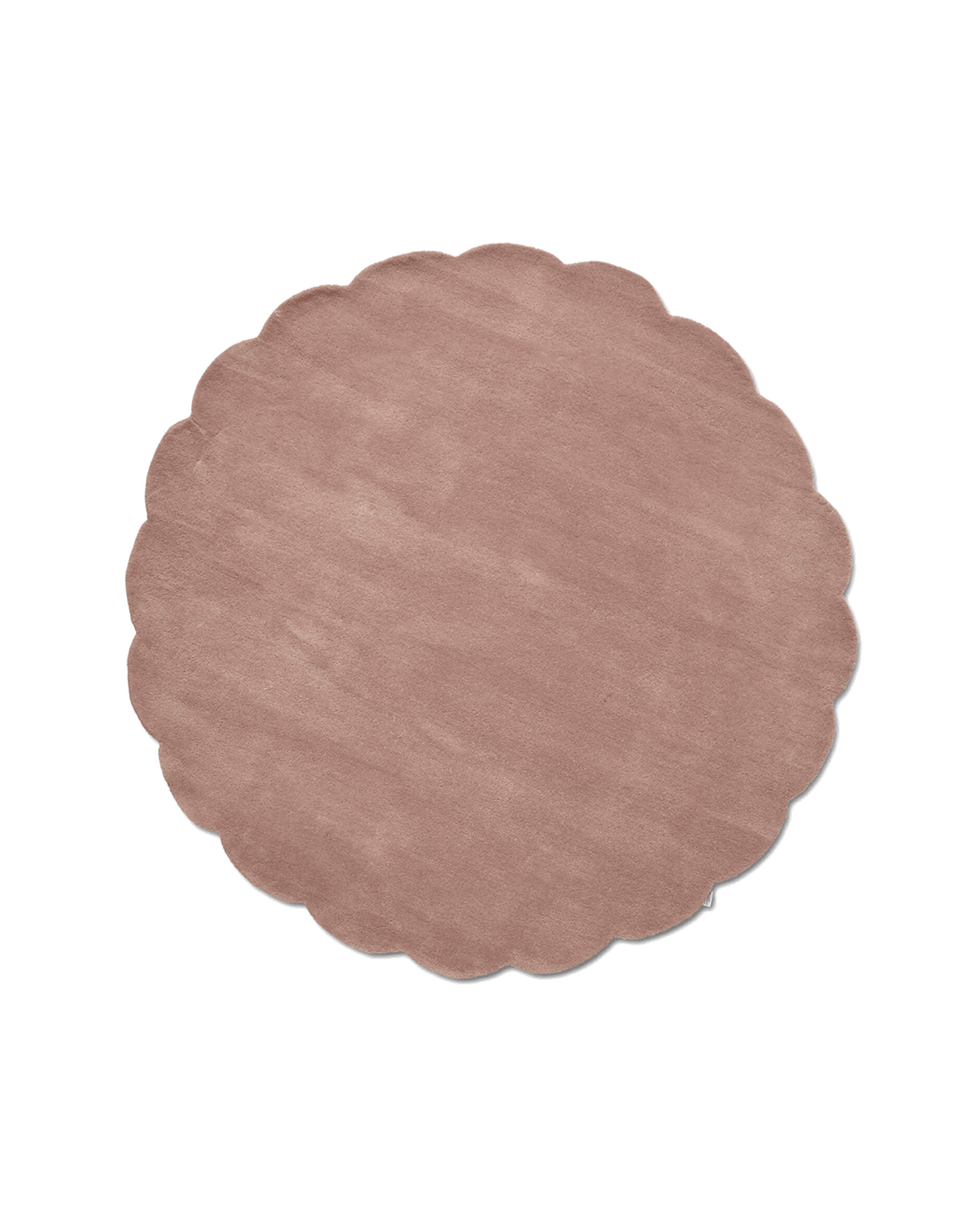 Shell matta rund rosa