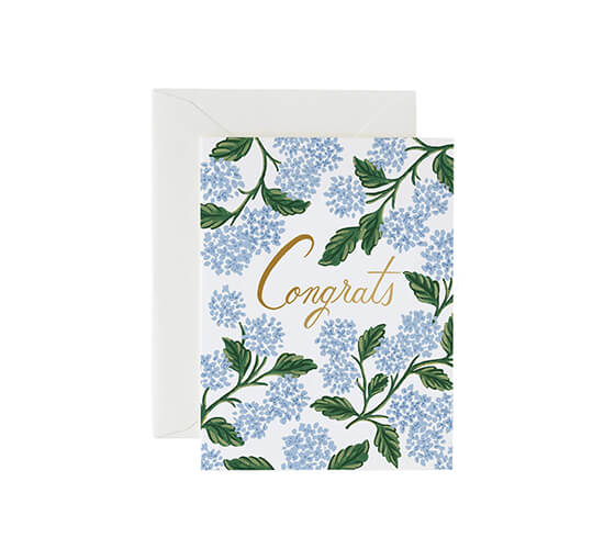 Hydrangea Congratulations Card