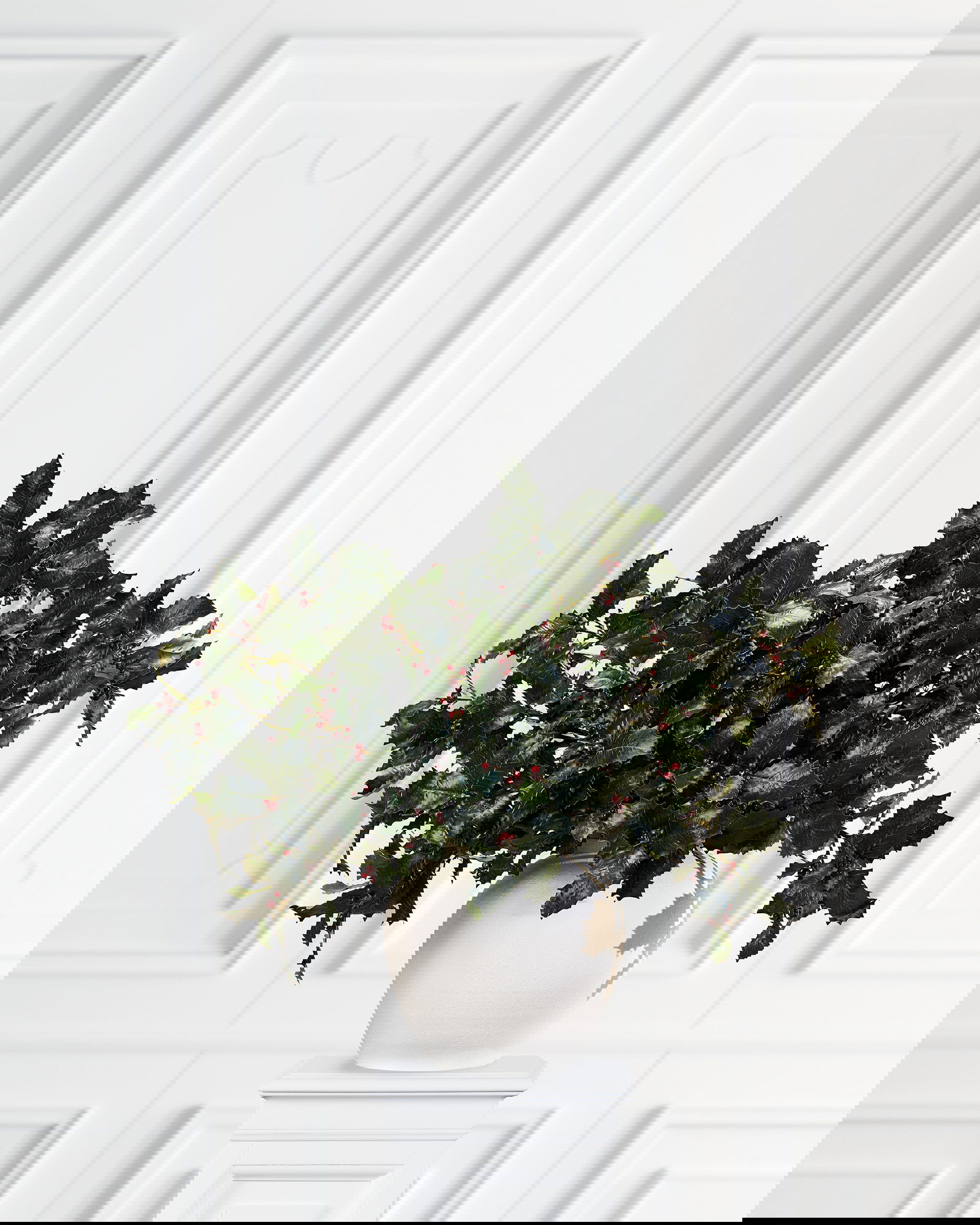 Järnek snittblomma grön/röd 85cm