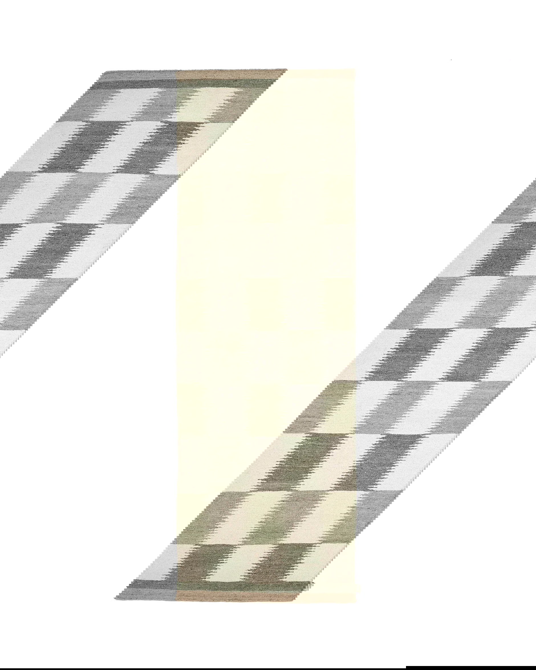 Tagel runner rug, green