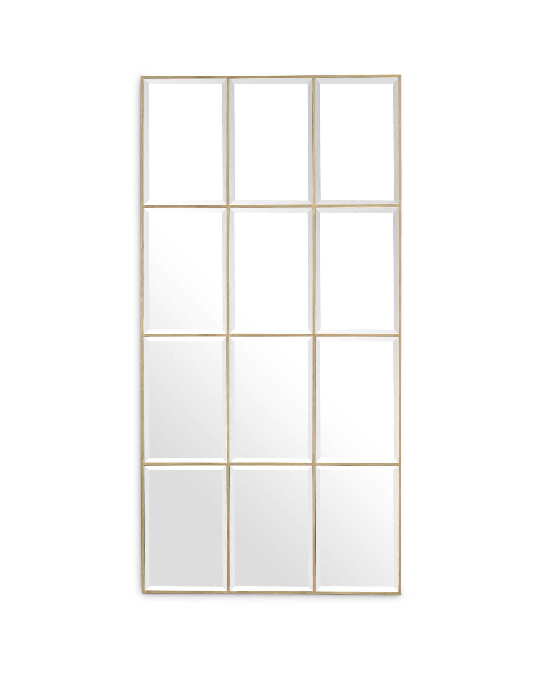 Kravis spegel vintage mässing