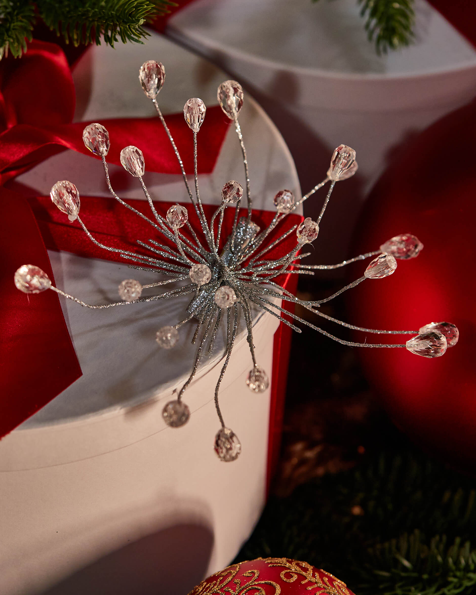 Kayden julgransdekoration clip silver