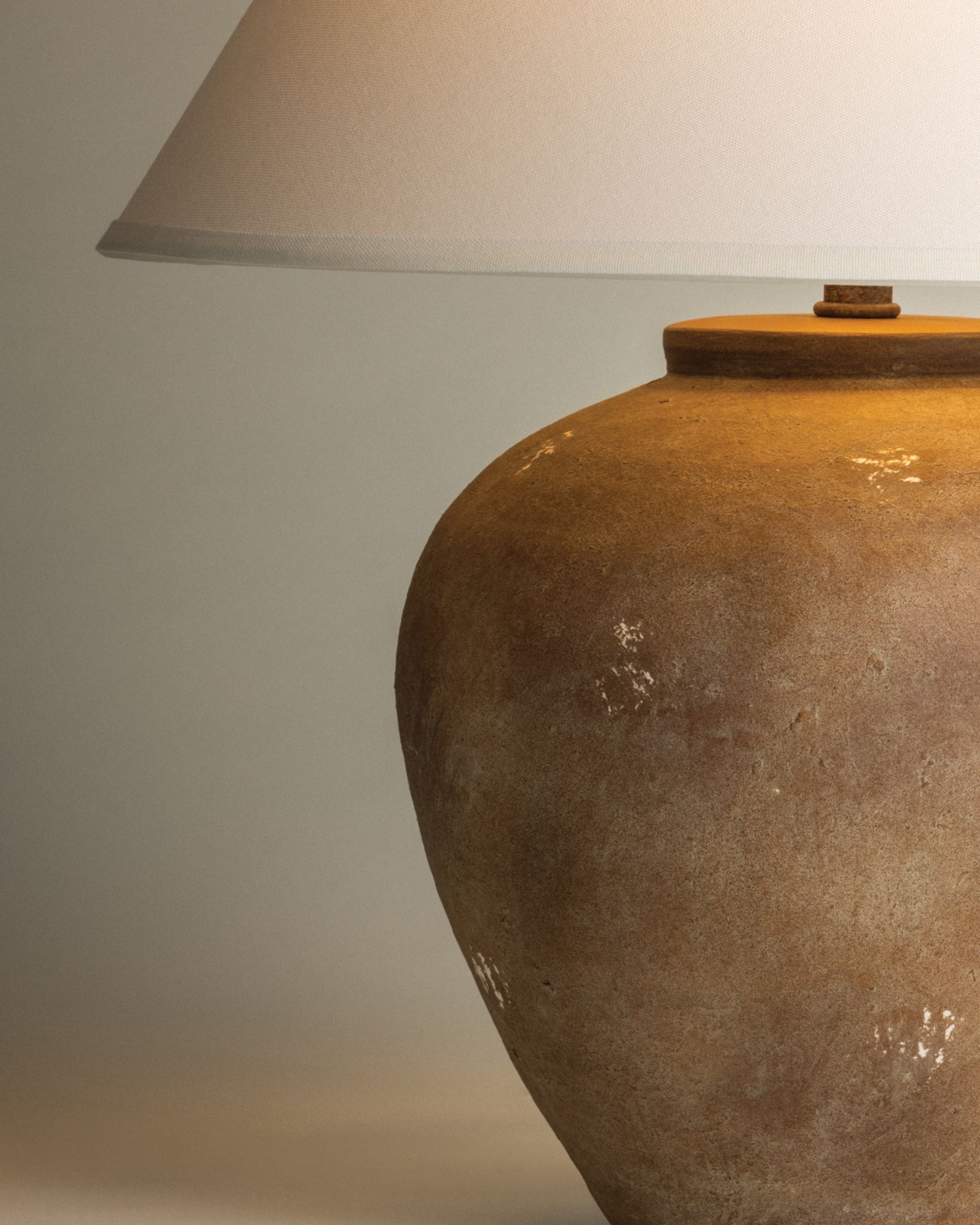 Calabria bordlampe brun