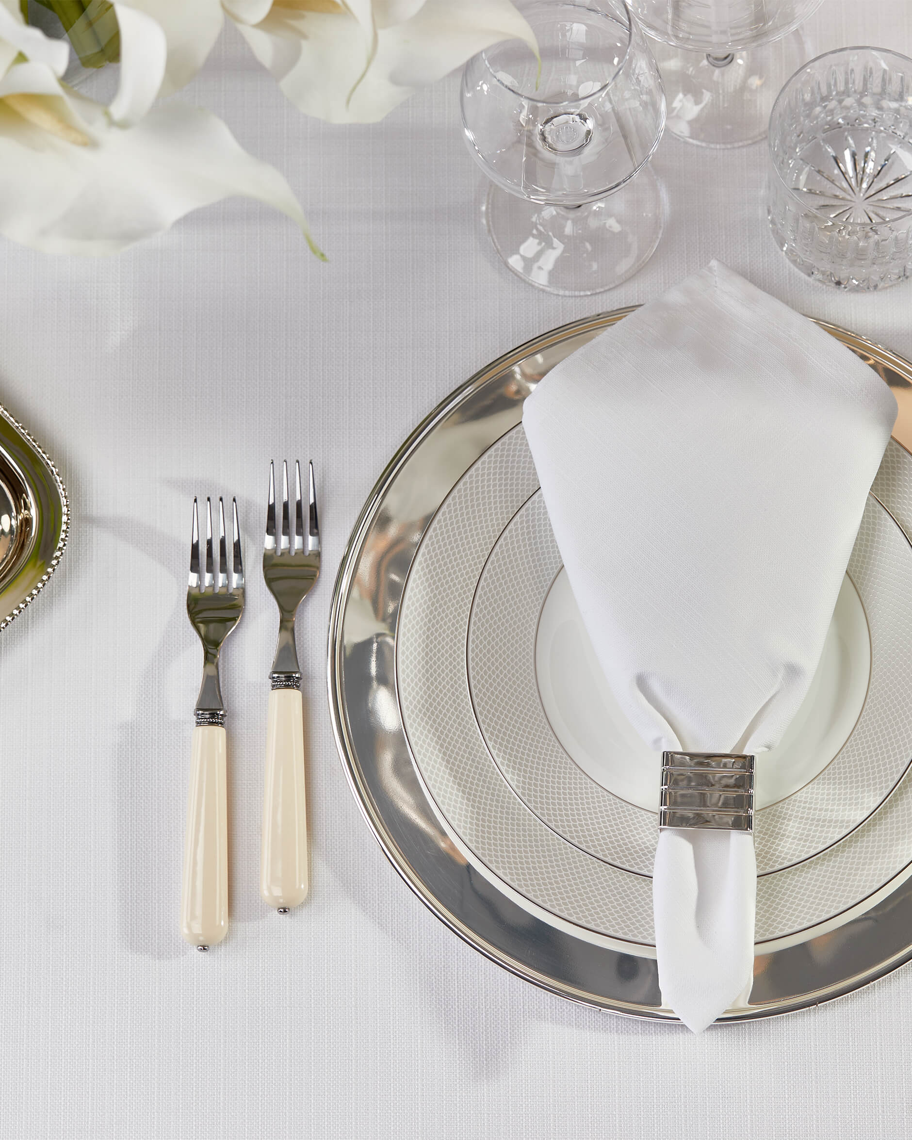 Midtown bordsduk vit