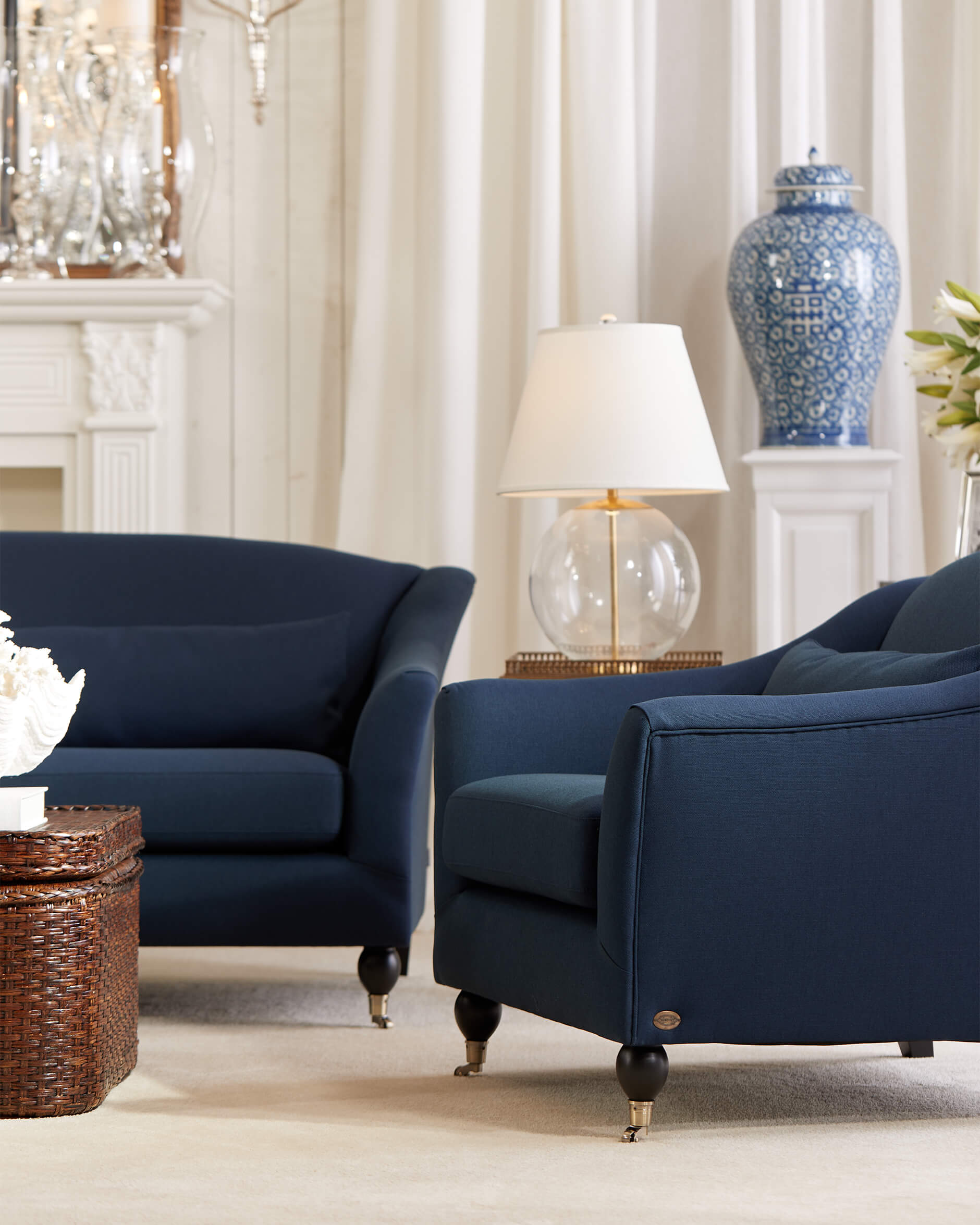 Dorchester Sessel Indigo