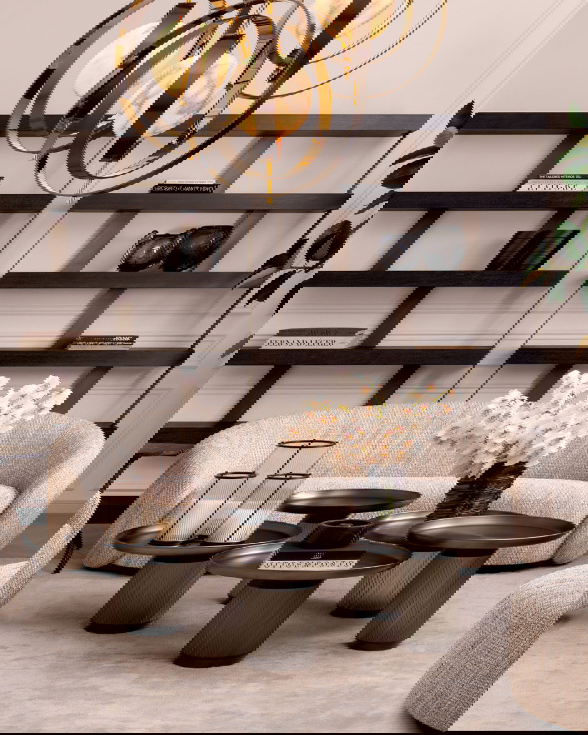 Zachary salontafel gunmetal 2-delige set